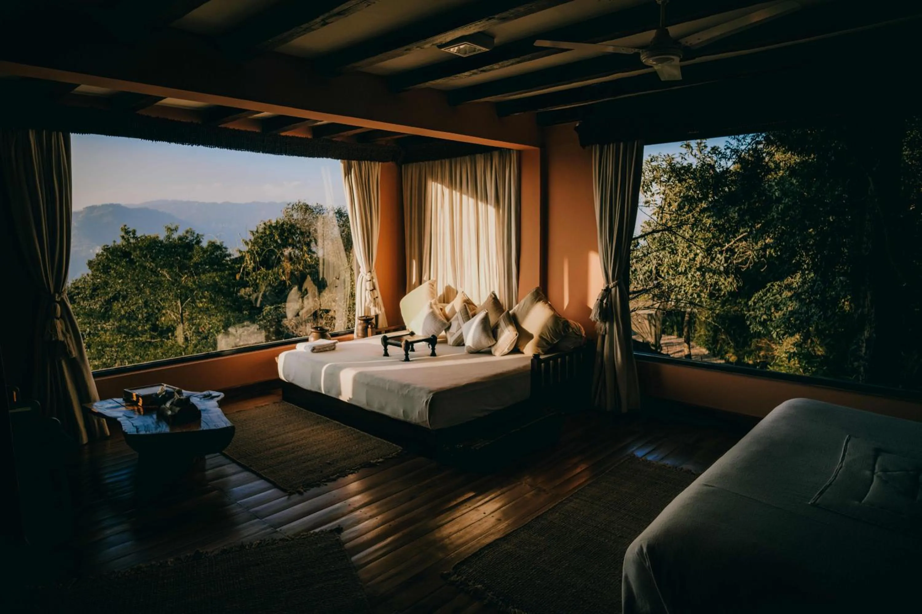 Bed in Dwarika's Sanctuary - A Himalayan Wellness Retreat