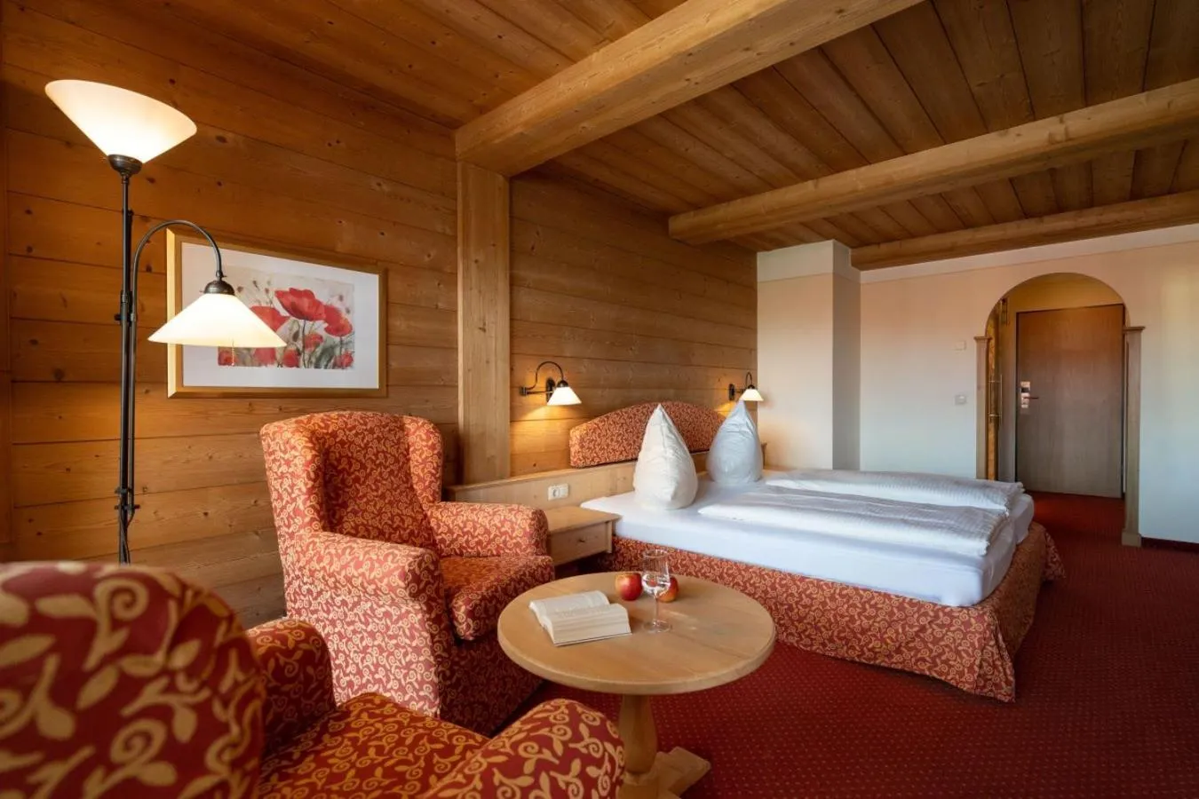 Photo of the whole room, Bed in Hotel Gasthof Alte Post Holzkirchen