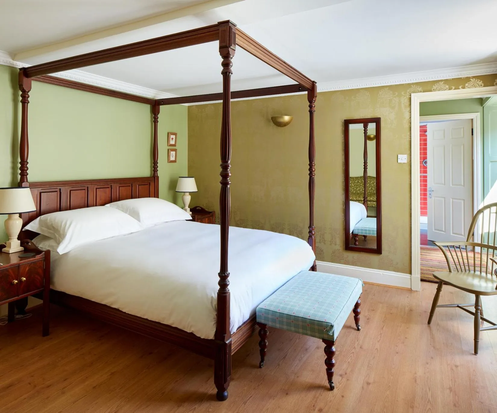 Bed in Penmaenuchaf Hotel