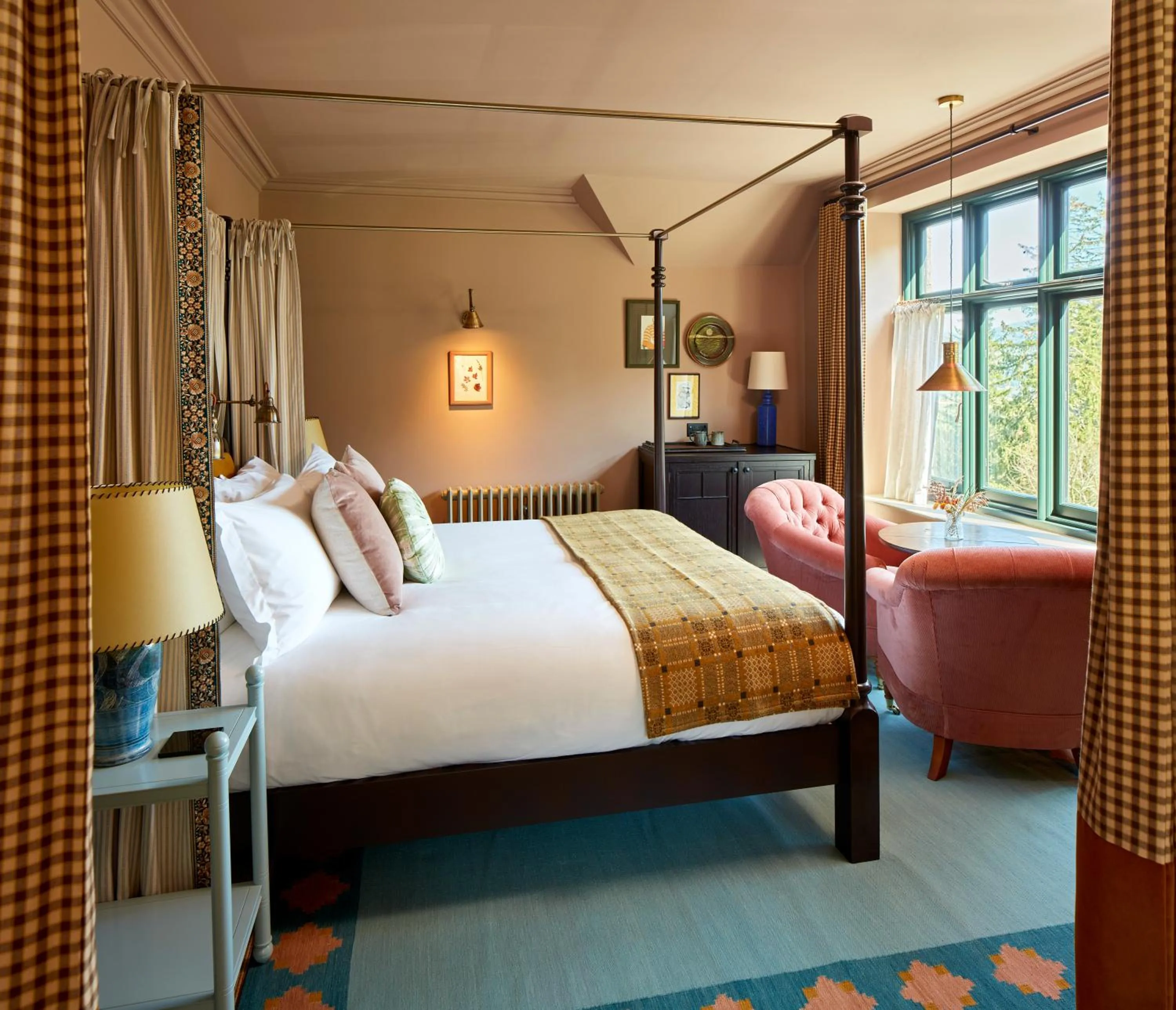 Bed in Penmaenuchaf Hotel