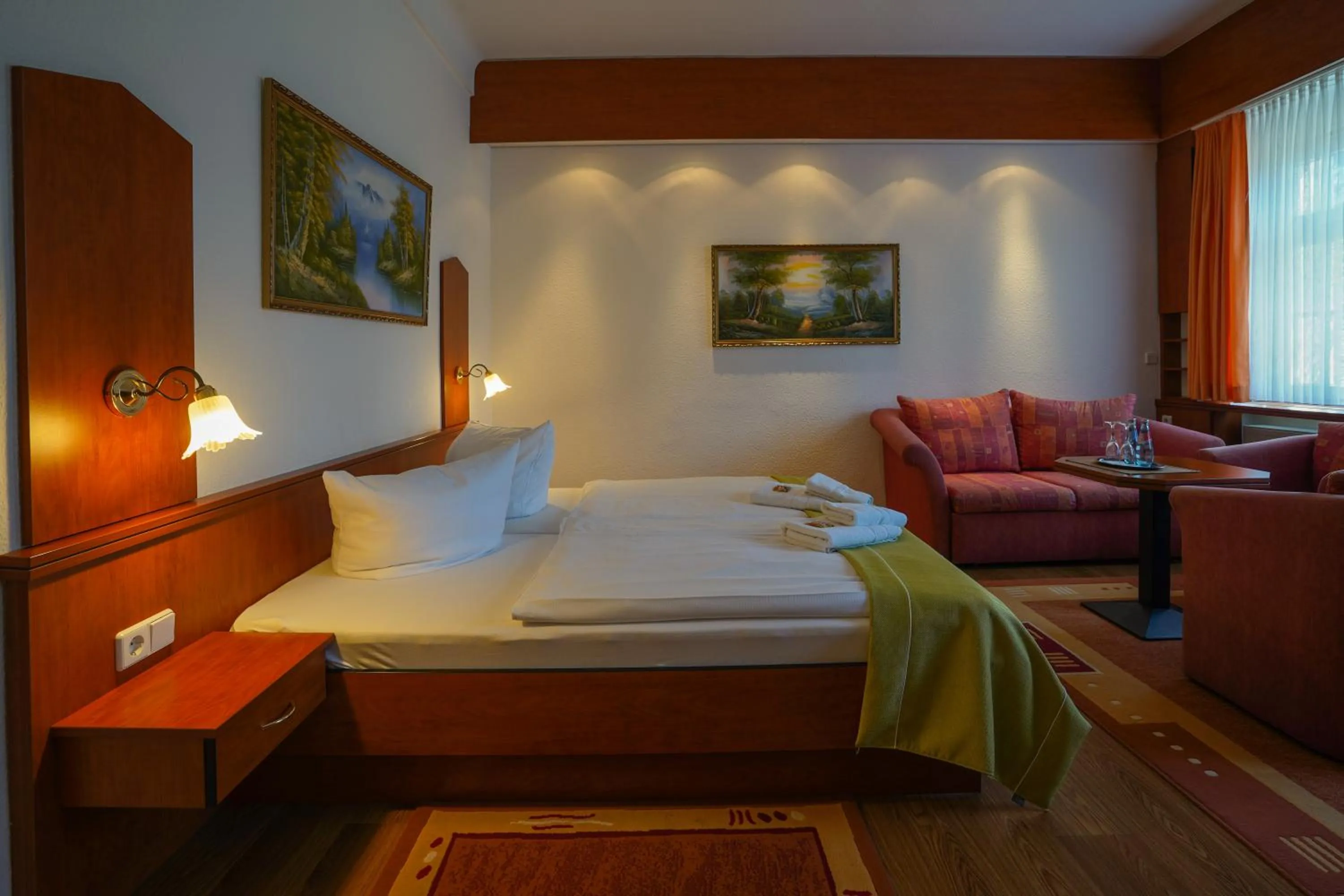 Photo of the whole room, Bed in Hotel Seeschlösschen