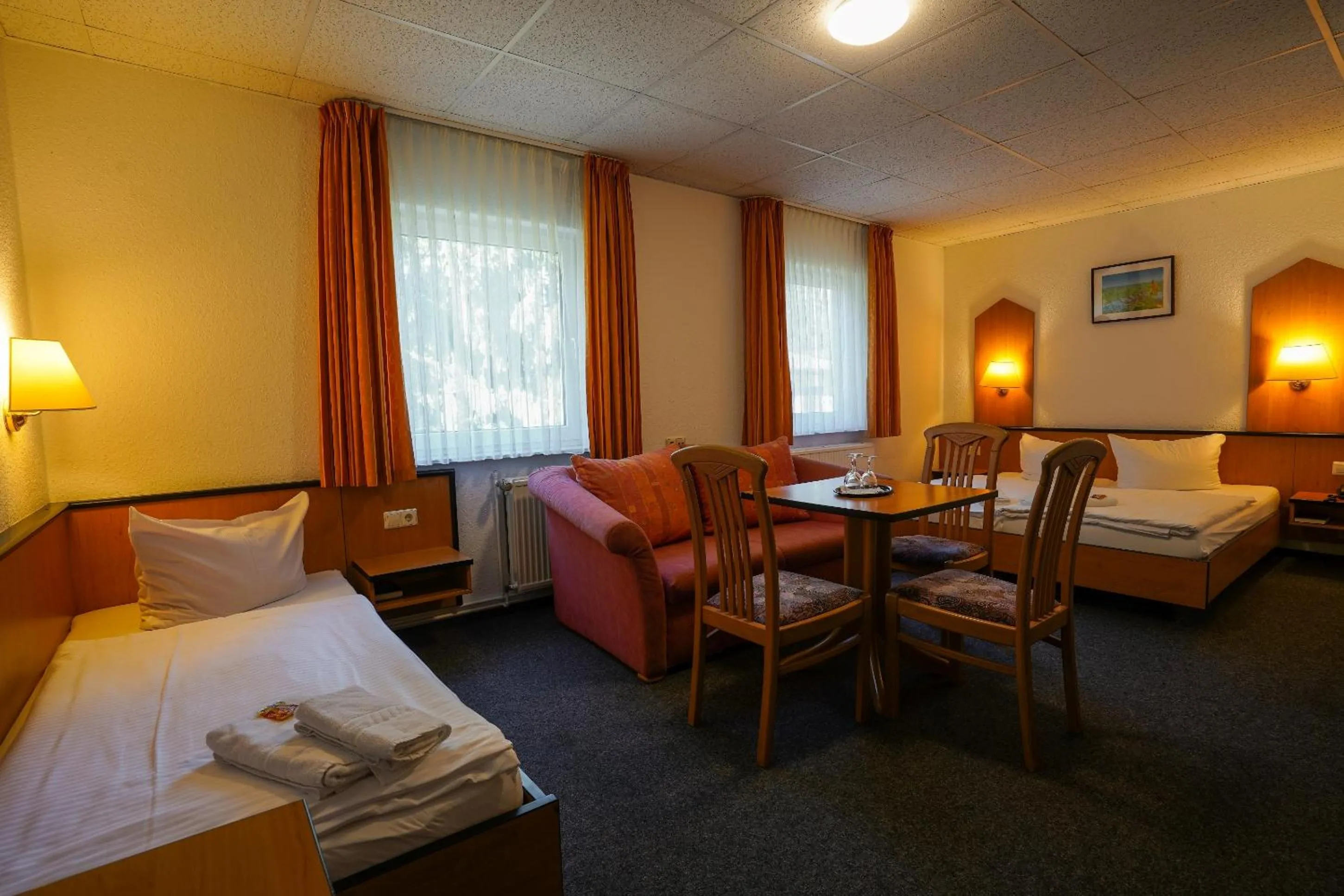 Photo of the whole room, Bed in Hotel Seeschlösschen