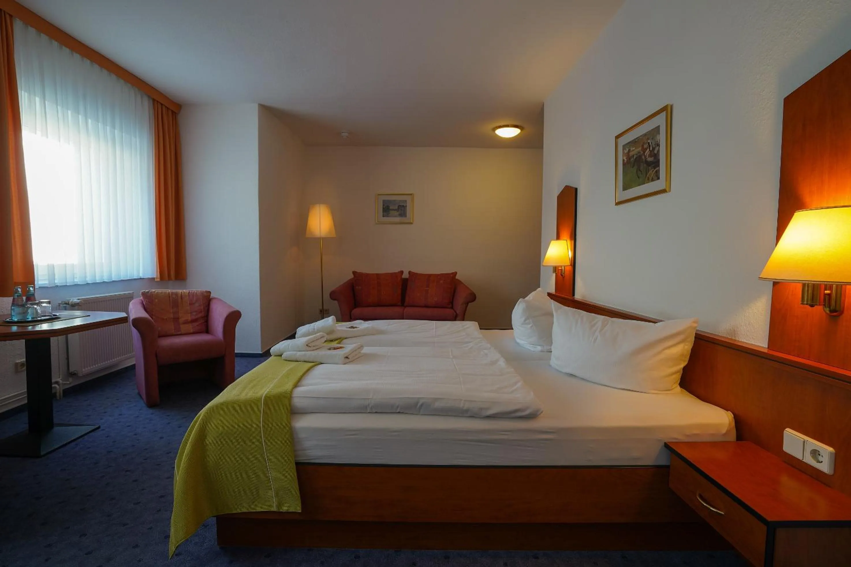 Photo of the whole room, Bed in Hotel Seeschlösschen