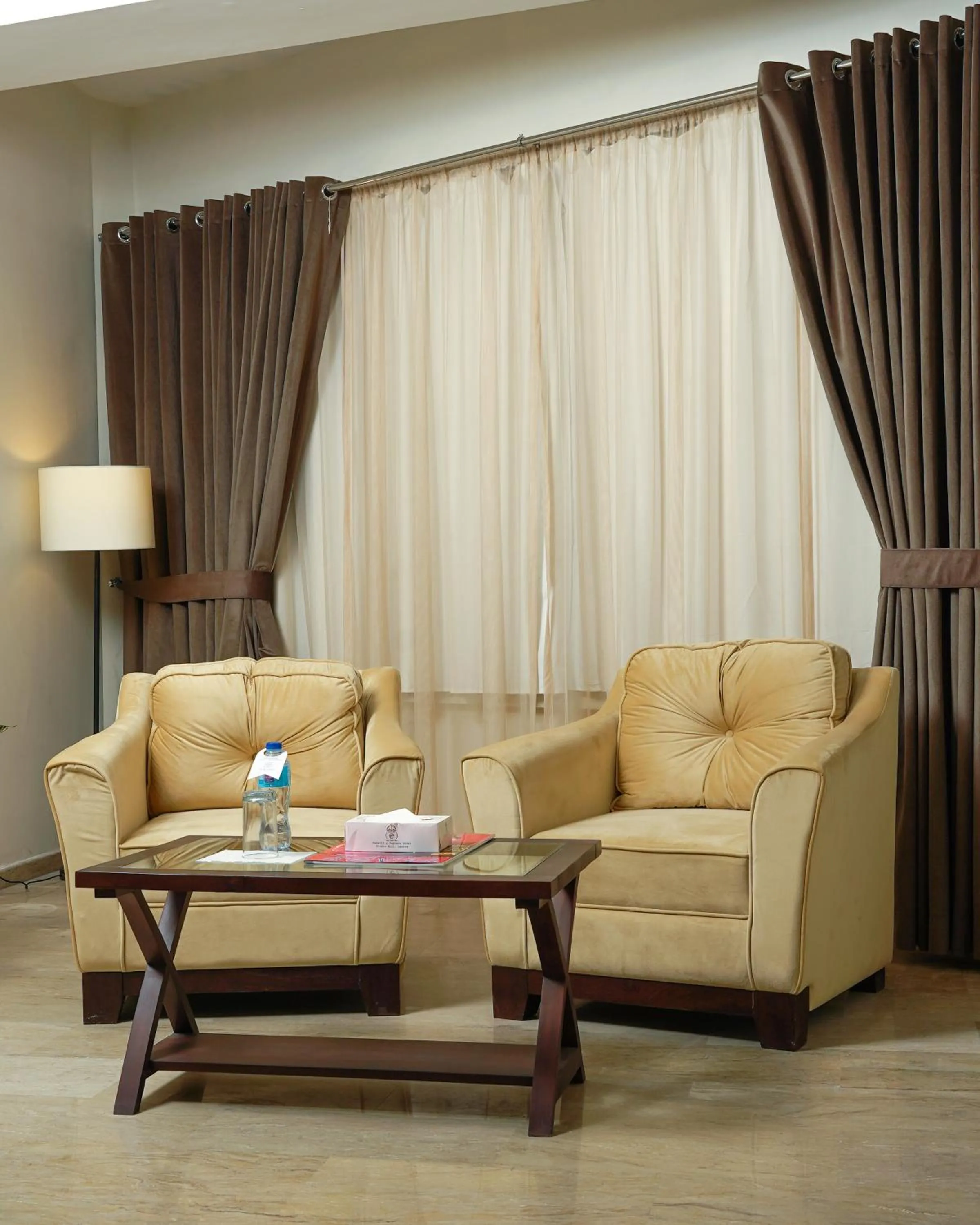 Seating area in Faletti's Express- Shimla Hill