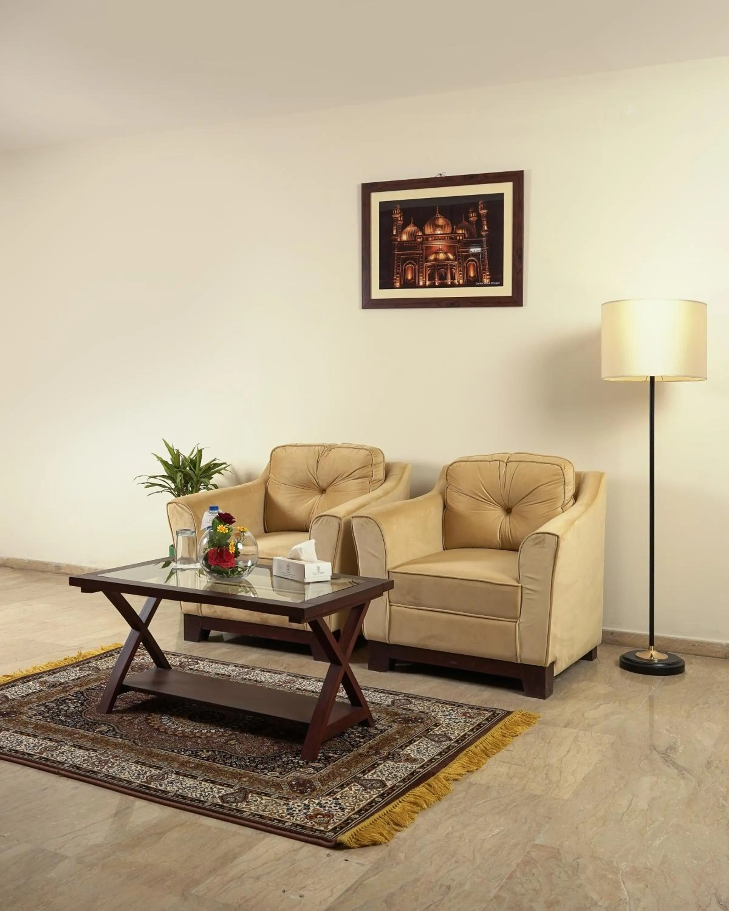 Seating area in Faletti's Express- Shimla Hill