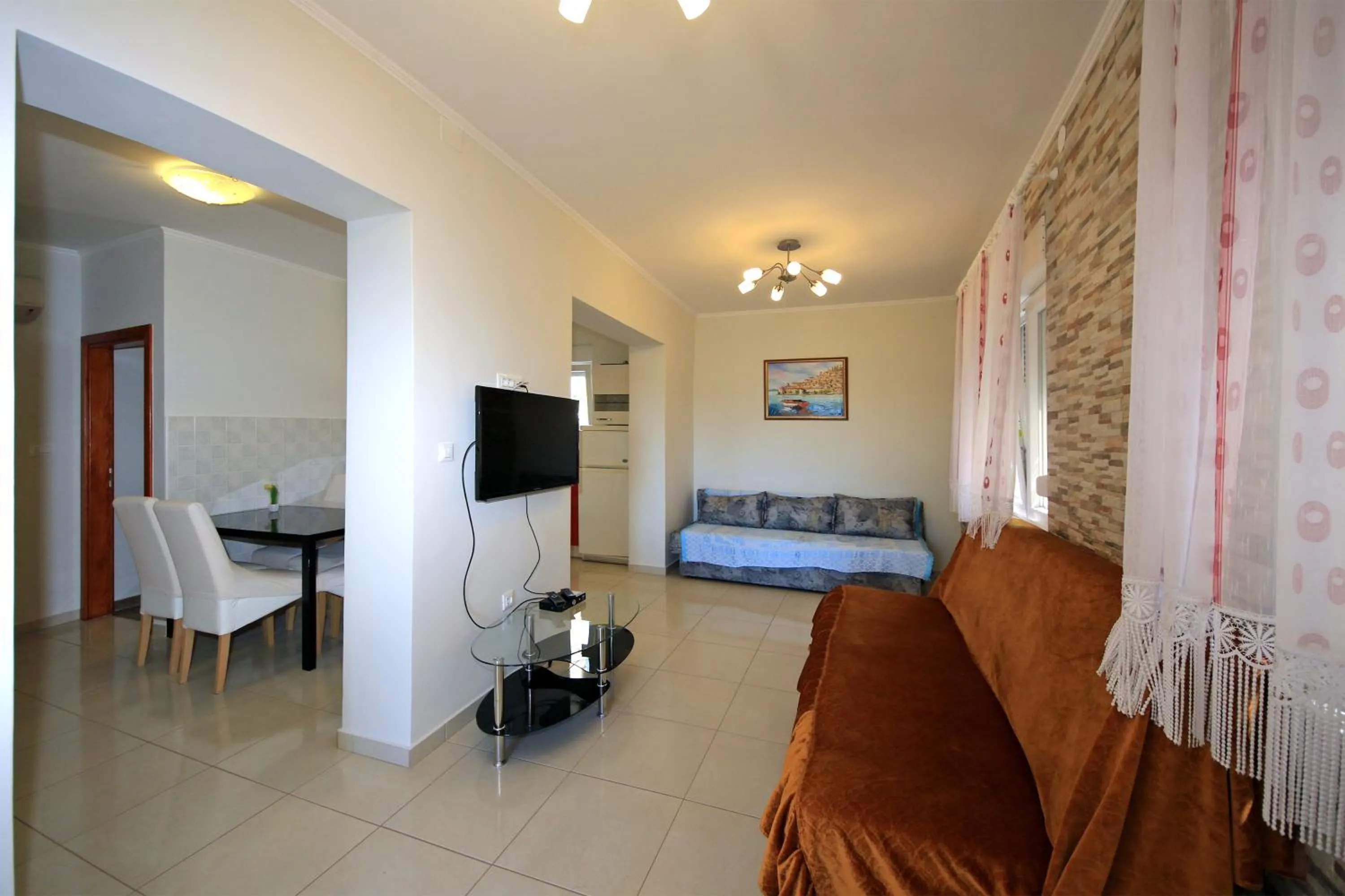 Living room, Bed in Apartments Šuperba