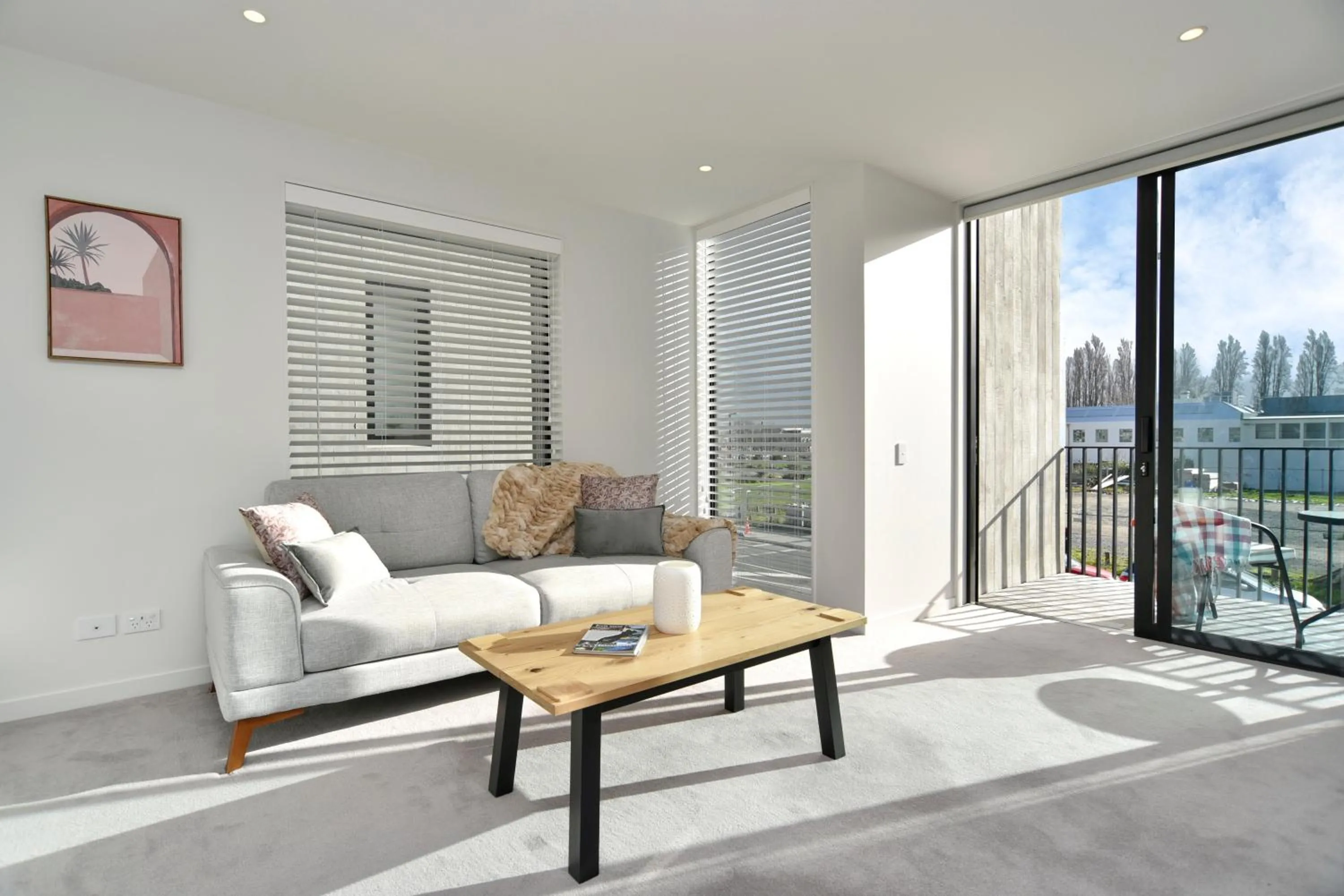 Living room in Worcester Terrace One - Christchurch Holiday Homes