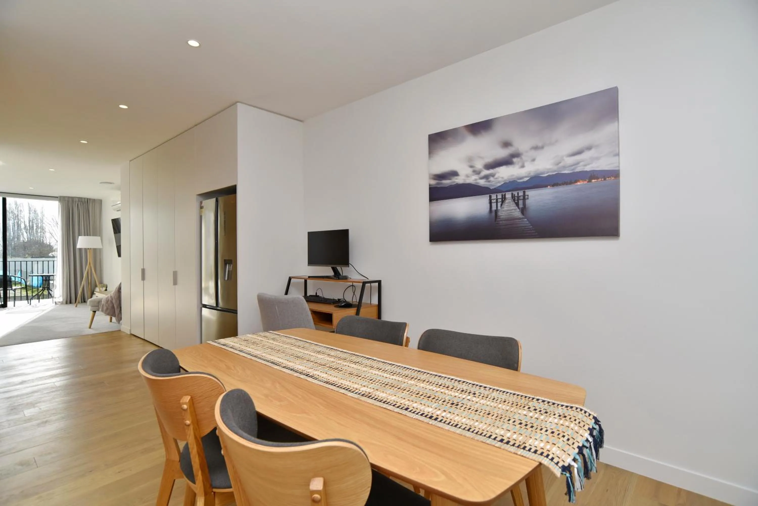 Seating area in Worcester Terrace One - Christchurch Holiday Homes