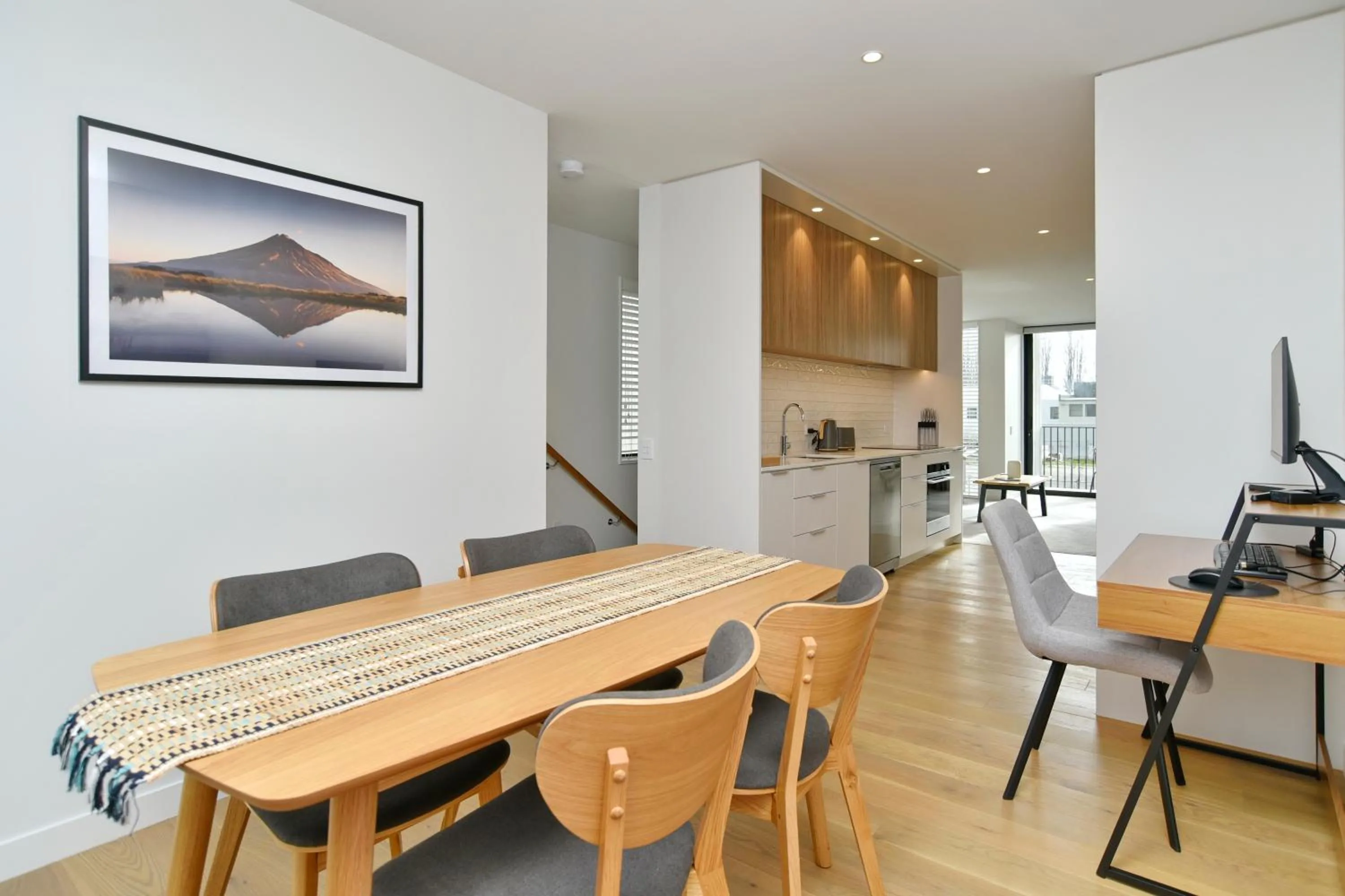 Seating area in Worcester Terrace One - Christchurch Holiday Homes