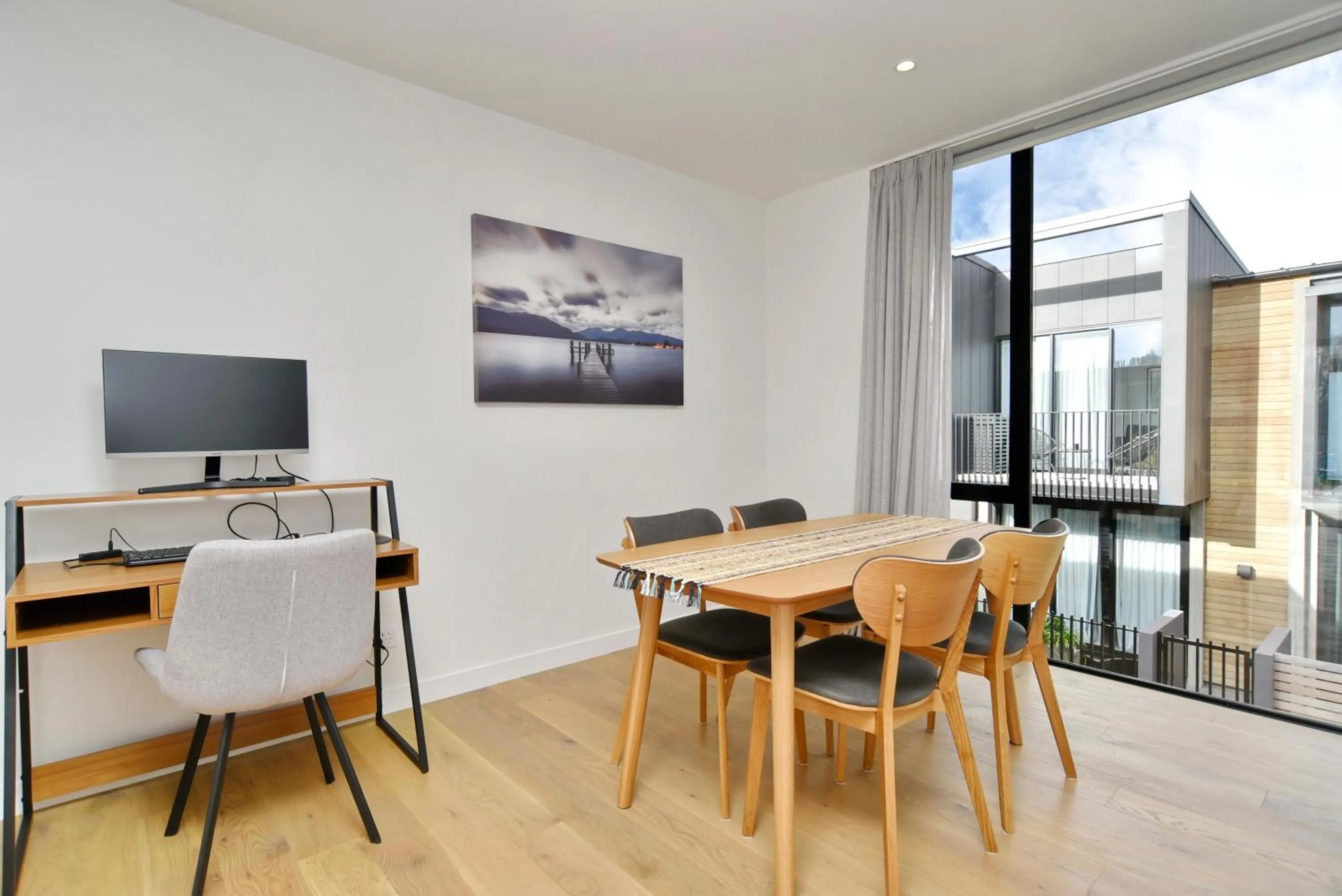 Seating area in Worcester Terrace One - Christchurch Holiday Homes