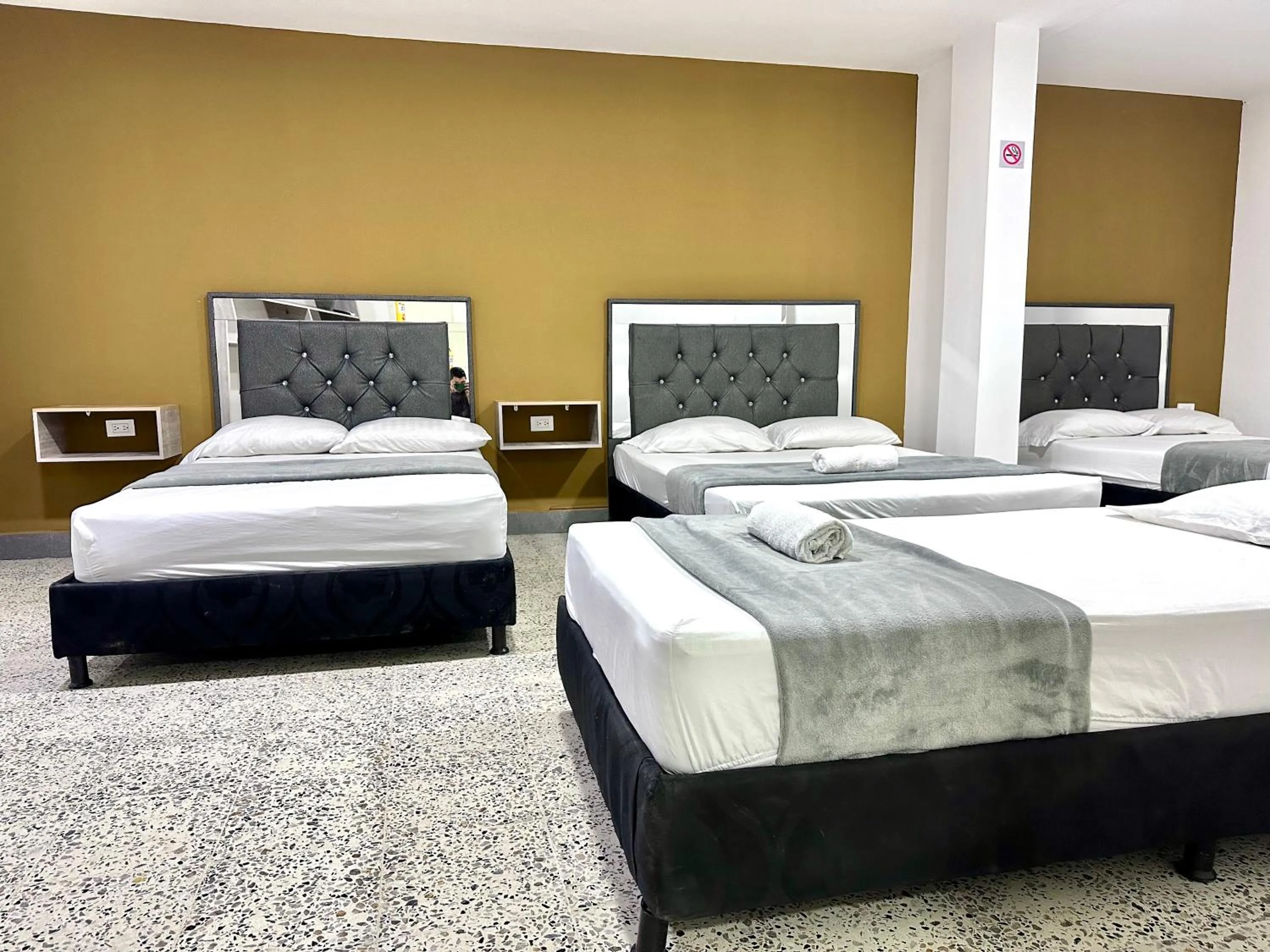 Patio, Bed in Hotel Guayacanes 70