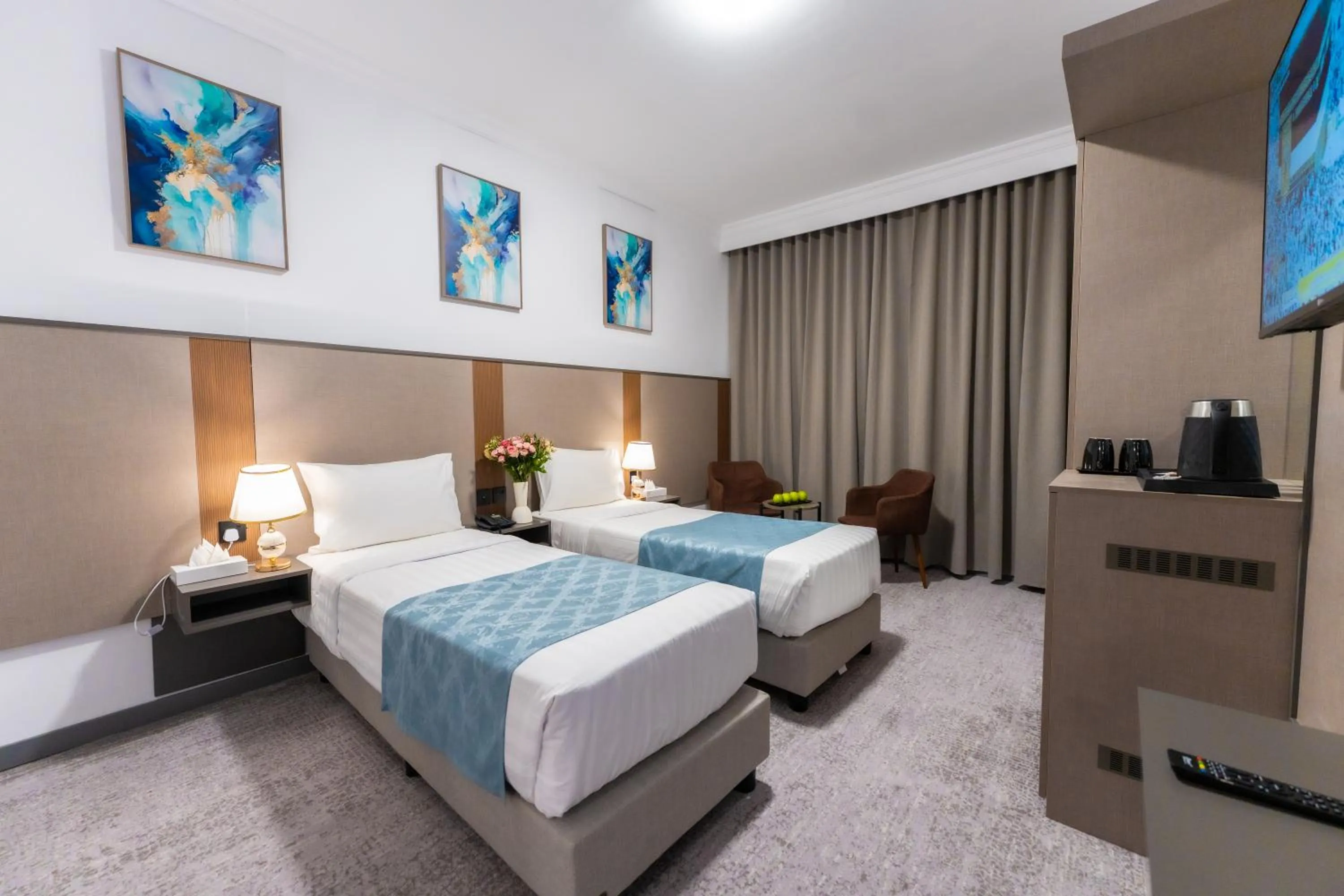 Bed in Araek Taiba Hotel