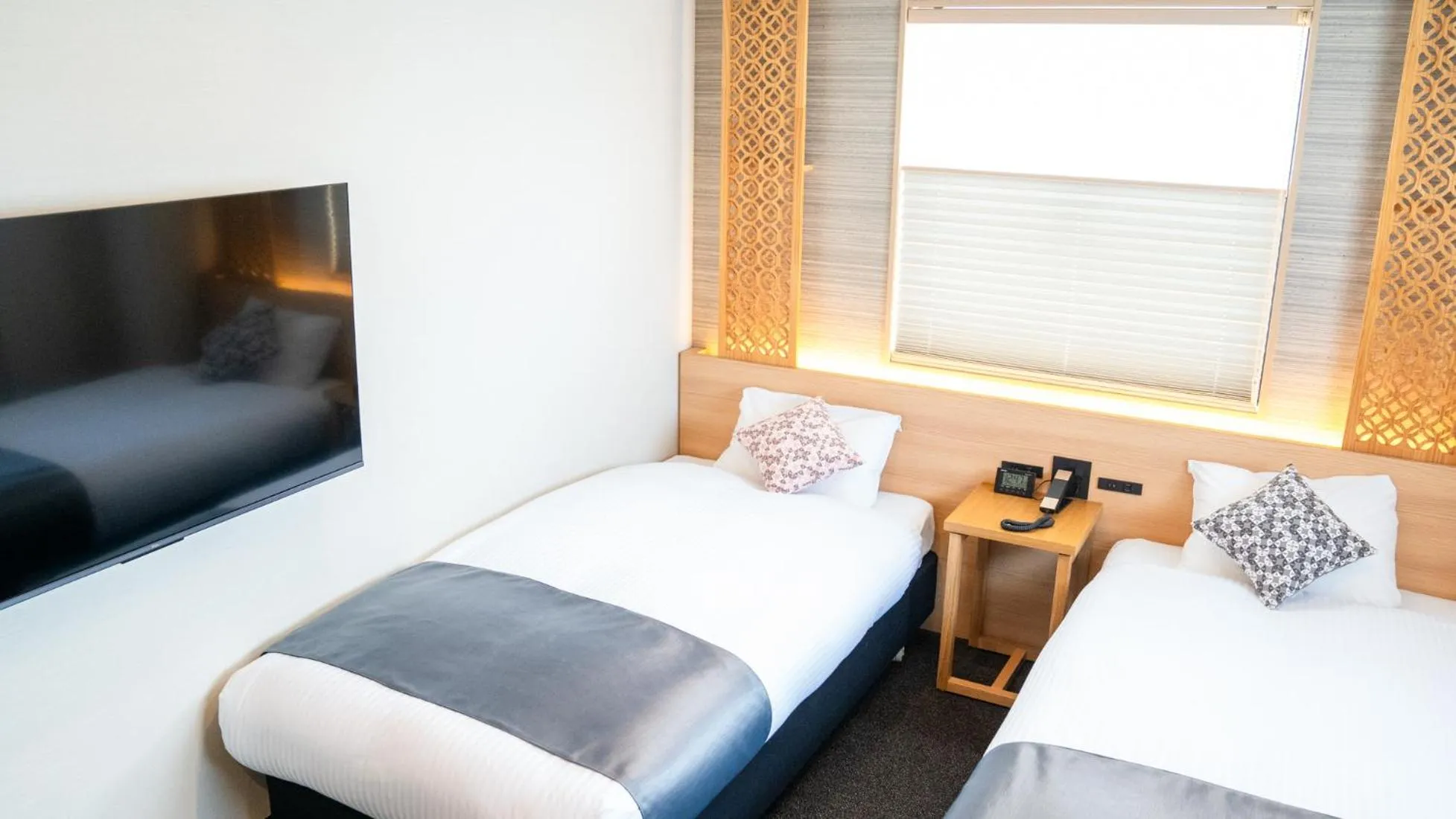 Photo of the whole room, Bed in Tabist kiki HOTEL KYOTO Gojo Karasuma