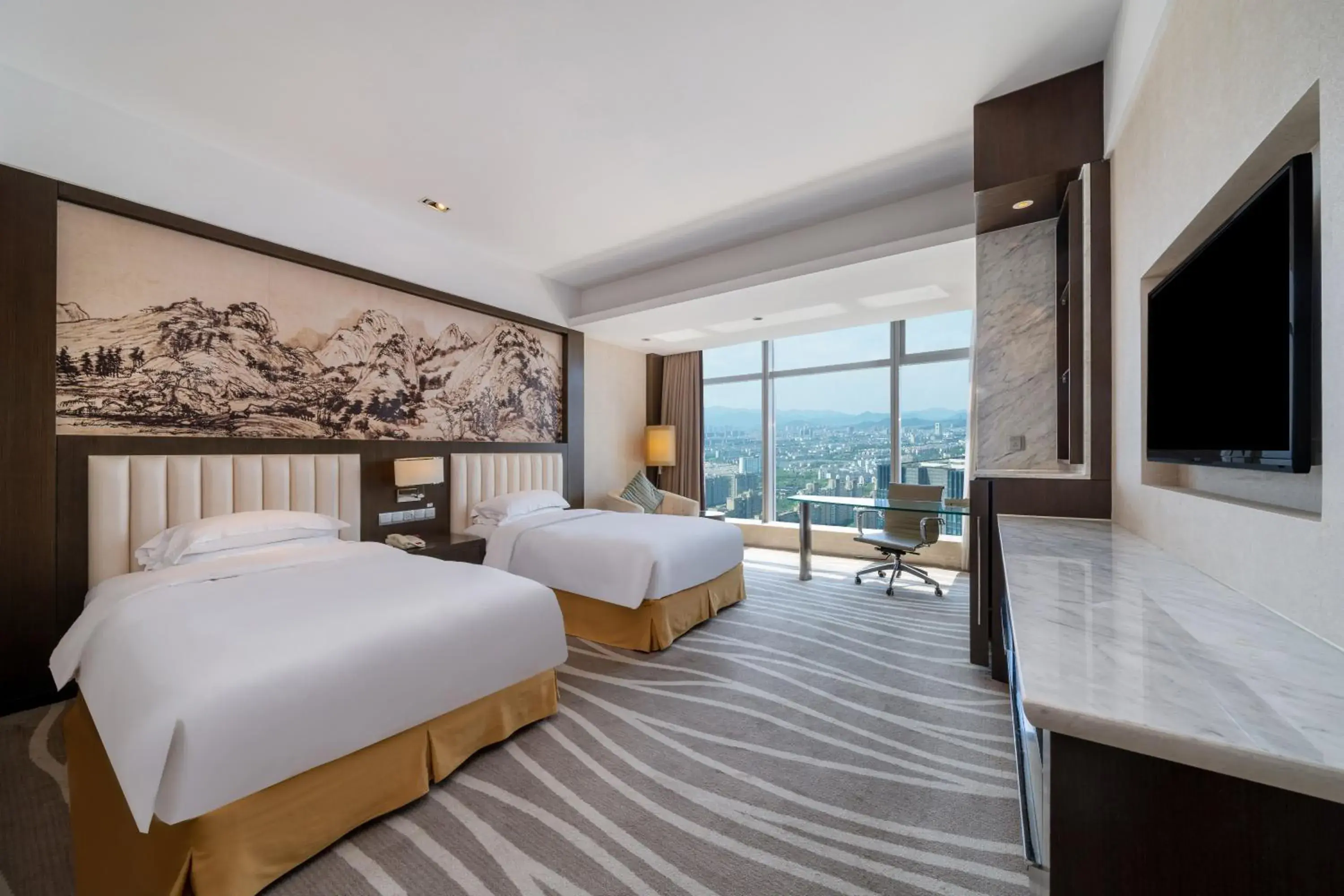 2 Single Standard City View in Crowne Plaza Shaoxing, an IHG Hotel 2 Single Standard City View in Crowne Plaza Shaoxing, an IHG Hotel