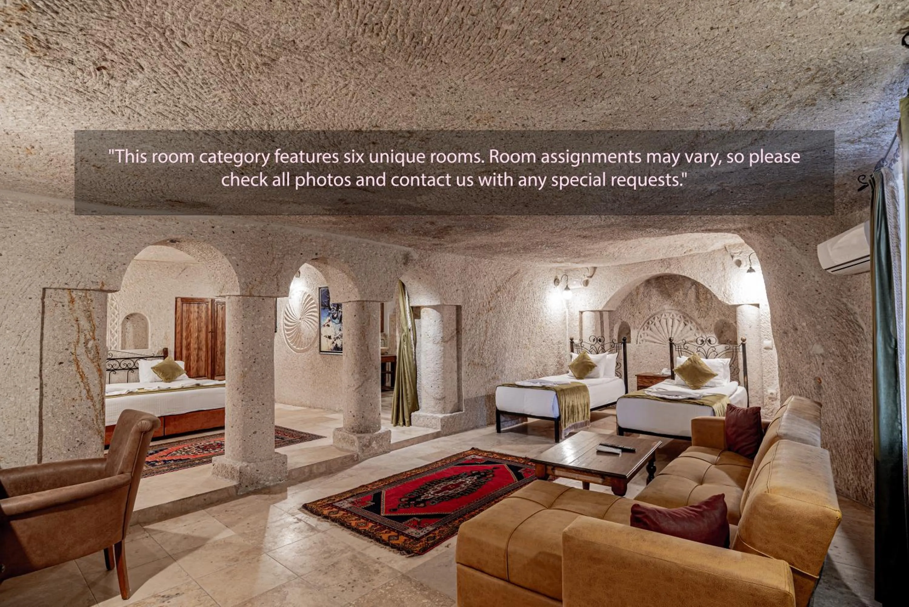 Family, Bed in Elegance Cave Suites & Restaurant