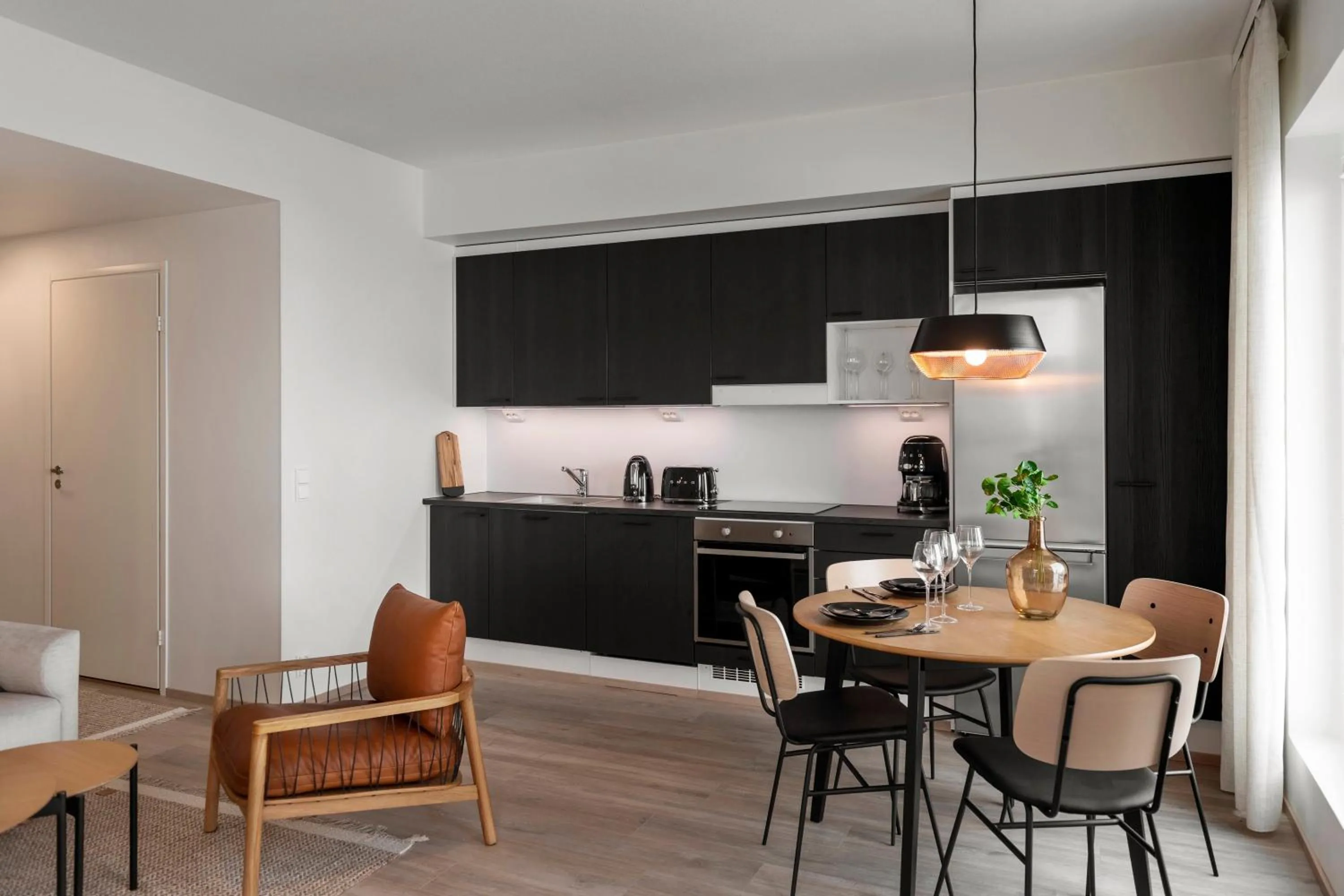 Bright two-room apartment near the centre