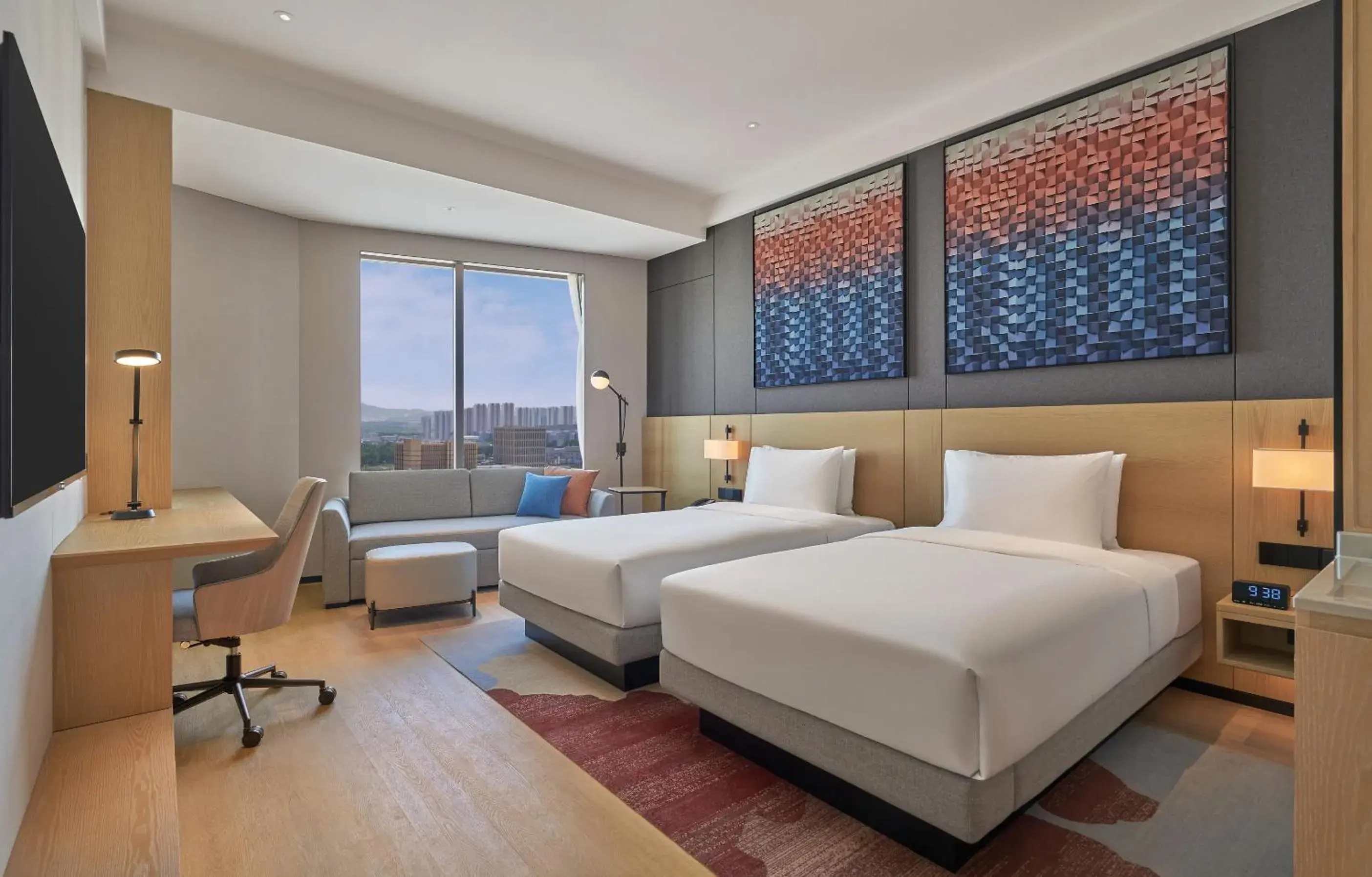 Twin Room with Sofa Bed in Hyatt Place Yantai Development Zone Twin Room with Sofa Bed in Hyatt Place Yantai Development Zone