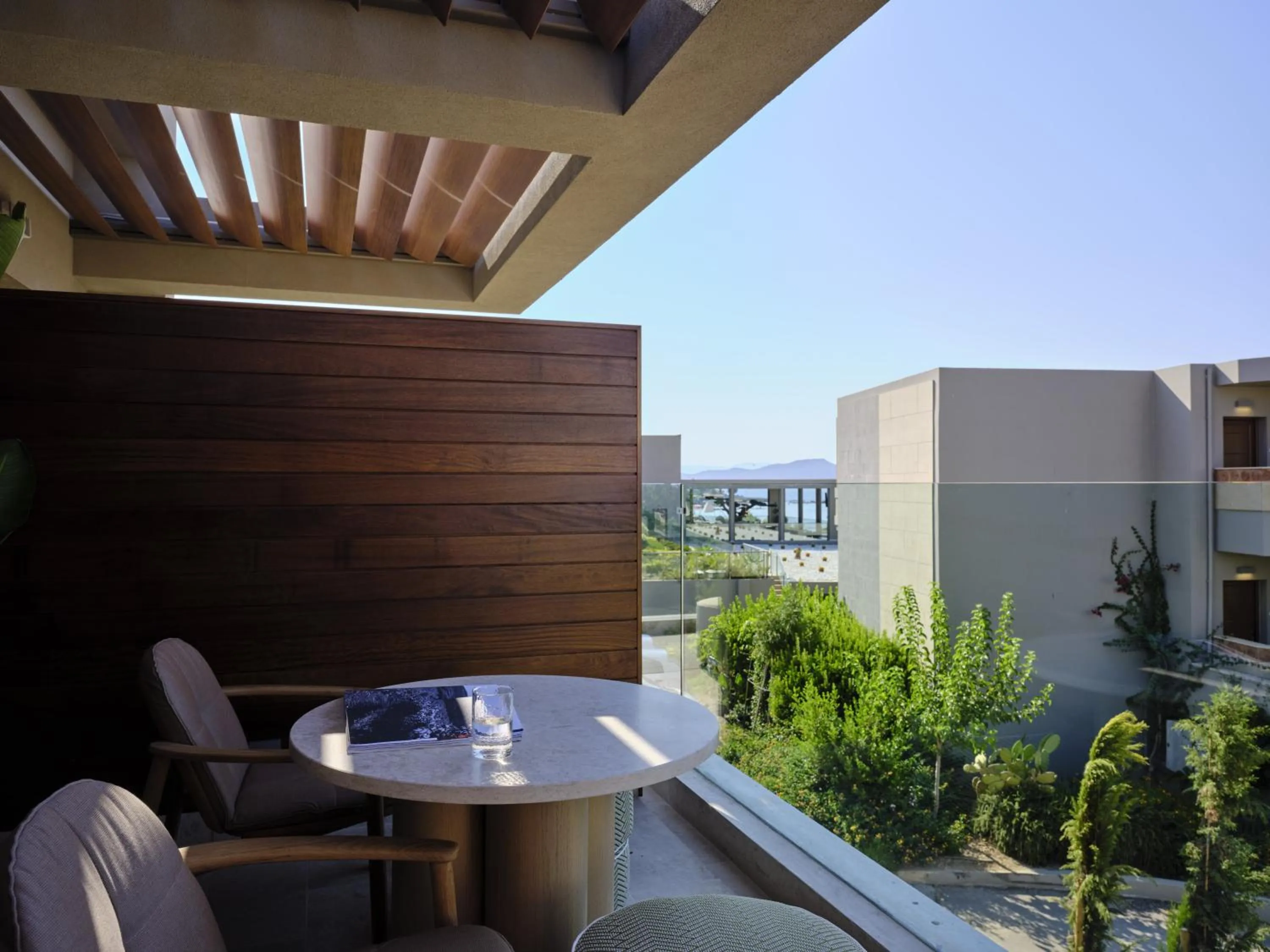 Balcony/Terrace in Atlantica Kalliston Resort - Adults Only