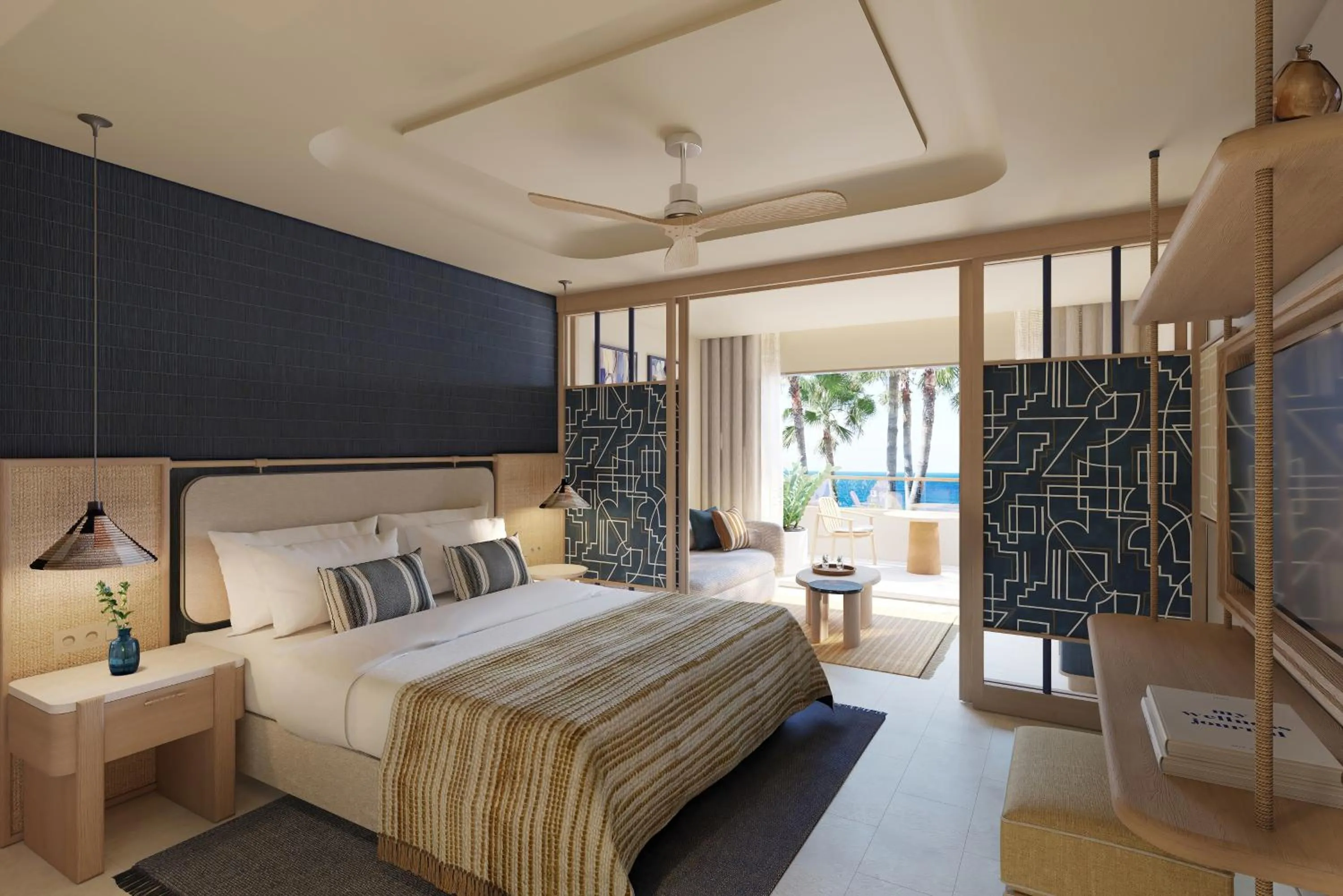 Bed in Atlantica Kalliston Resort - Adults Only