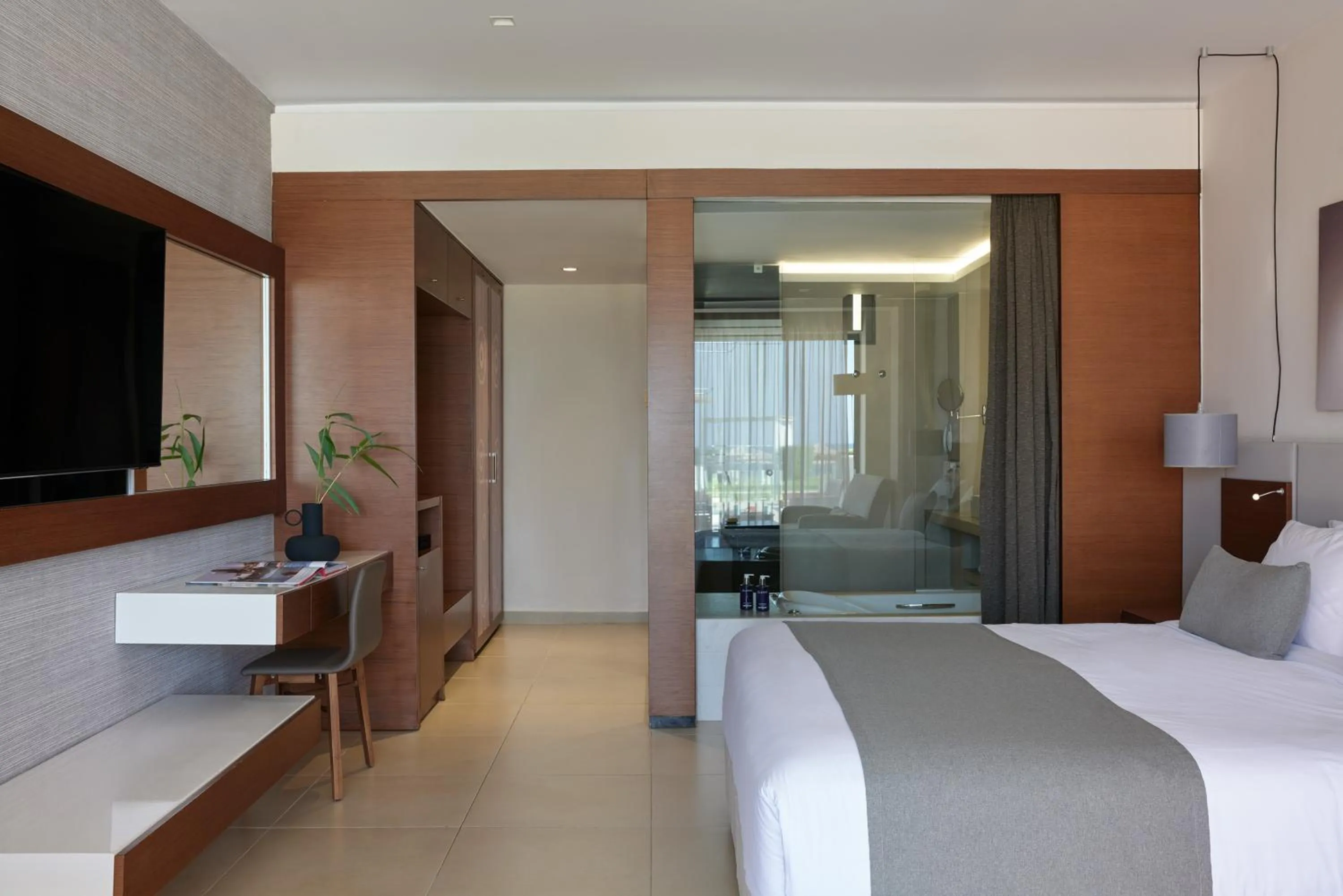 Bed in Atlantica Kalliston Resort - Adults Only