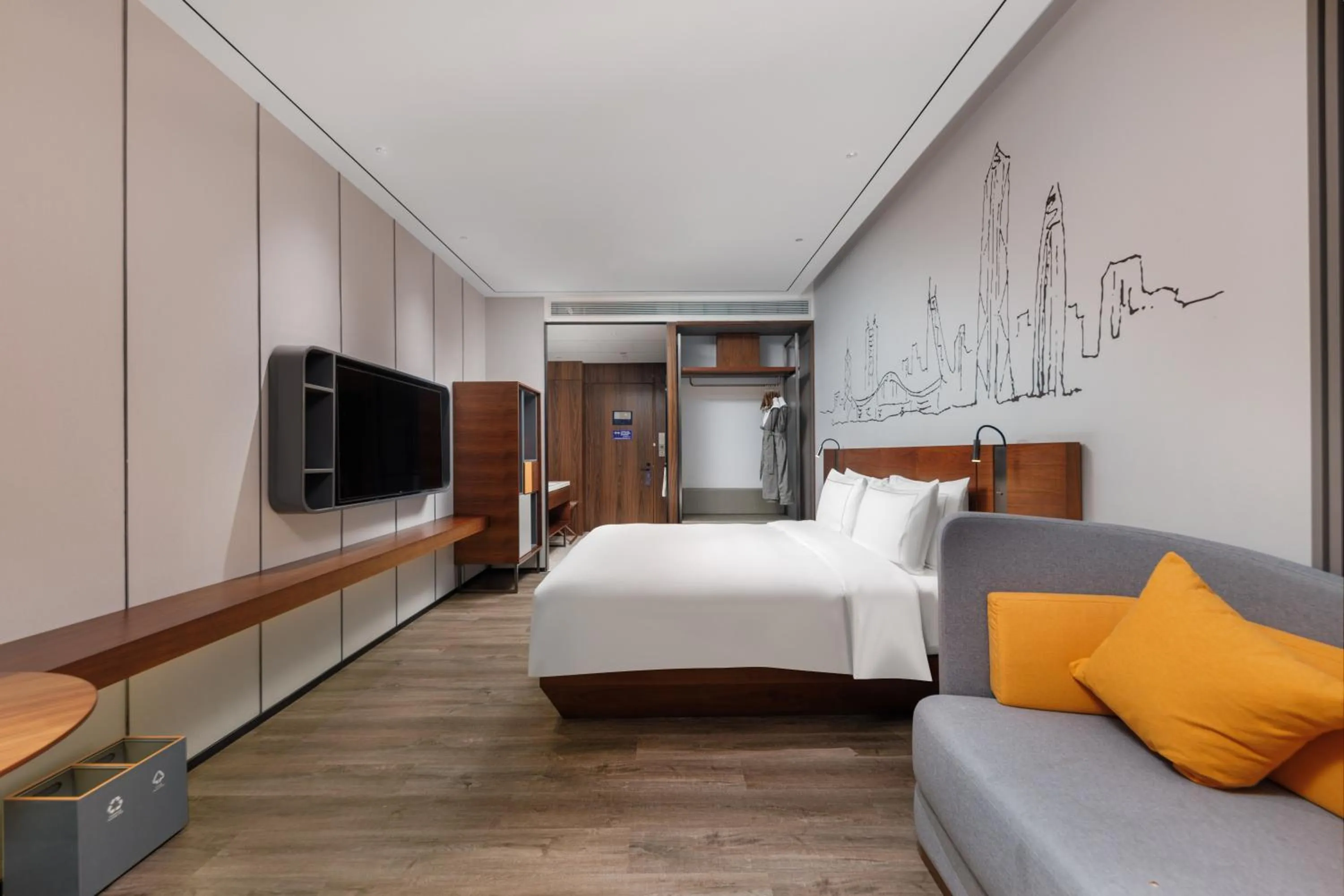 Bedroom, Bed in UrCove By Hyatt ShenZhen Futian Port
