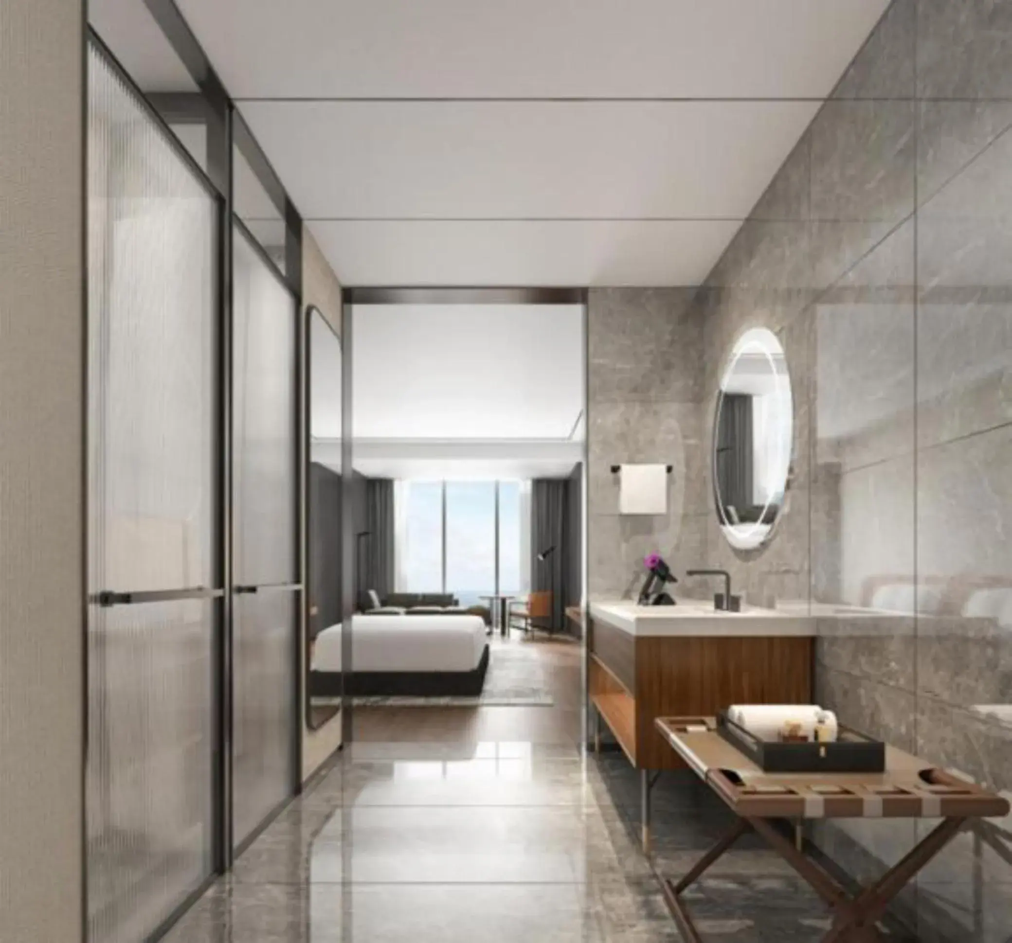 Executive Bay View King Room in UrCove By Hyatt ShenZhen Futian Port Executive Bay View King Room in UrCove By Hyatt ShenZhen Futian Port