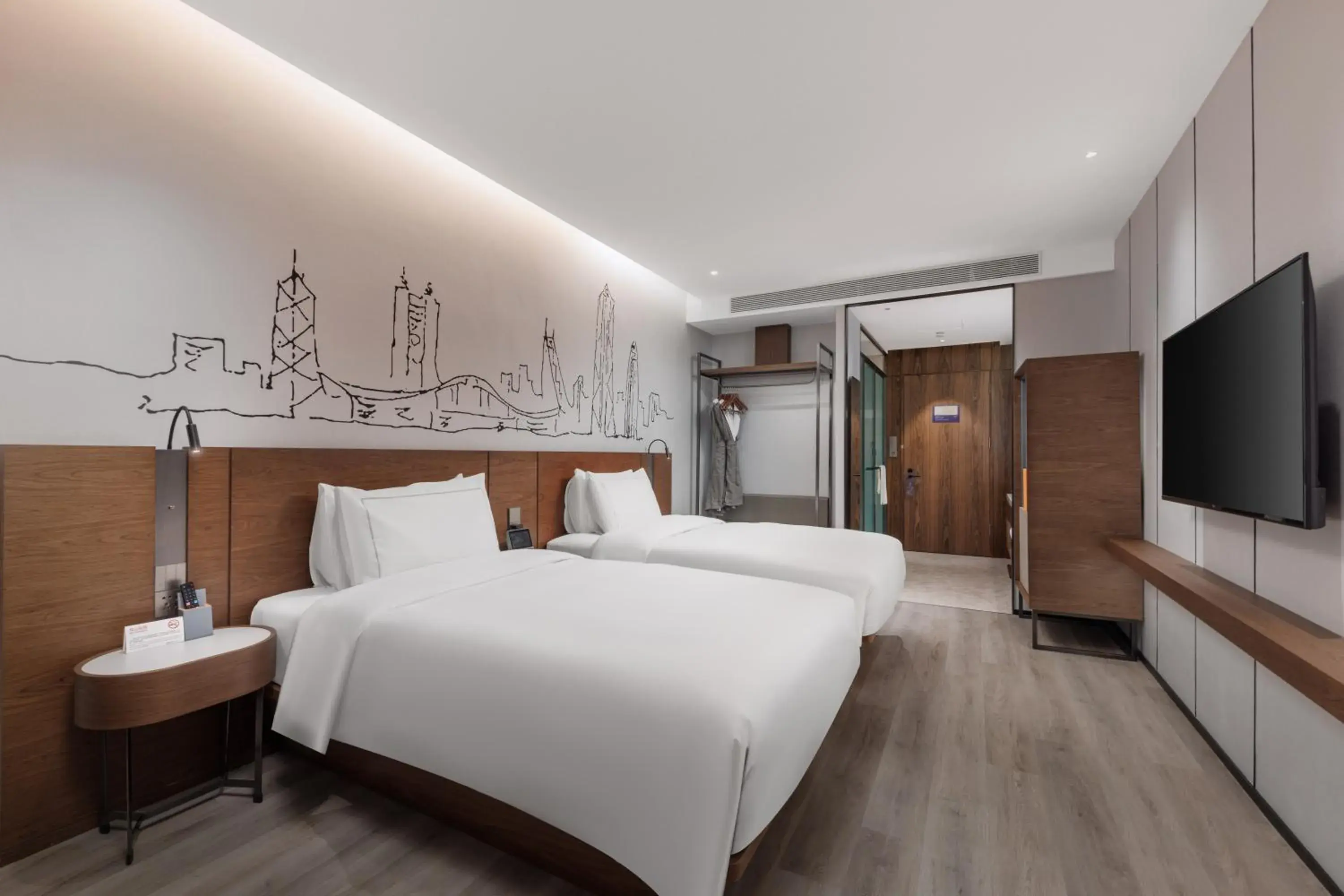 Deluxe Twin Room in UrCove By Hyatt ShenZhen Futian Port Deluxe Twin Room in UrCove By Hyatt ShenZhen Futian Port
