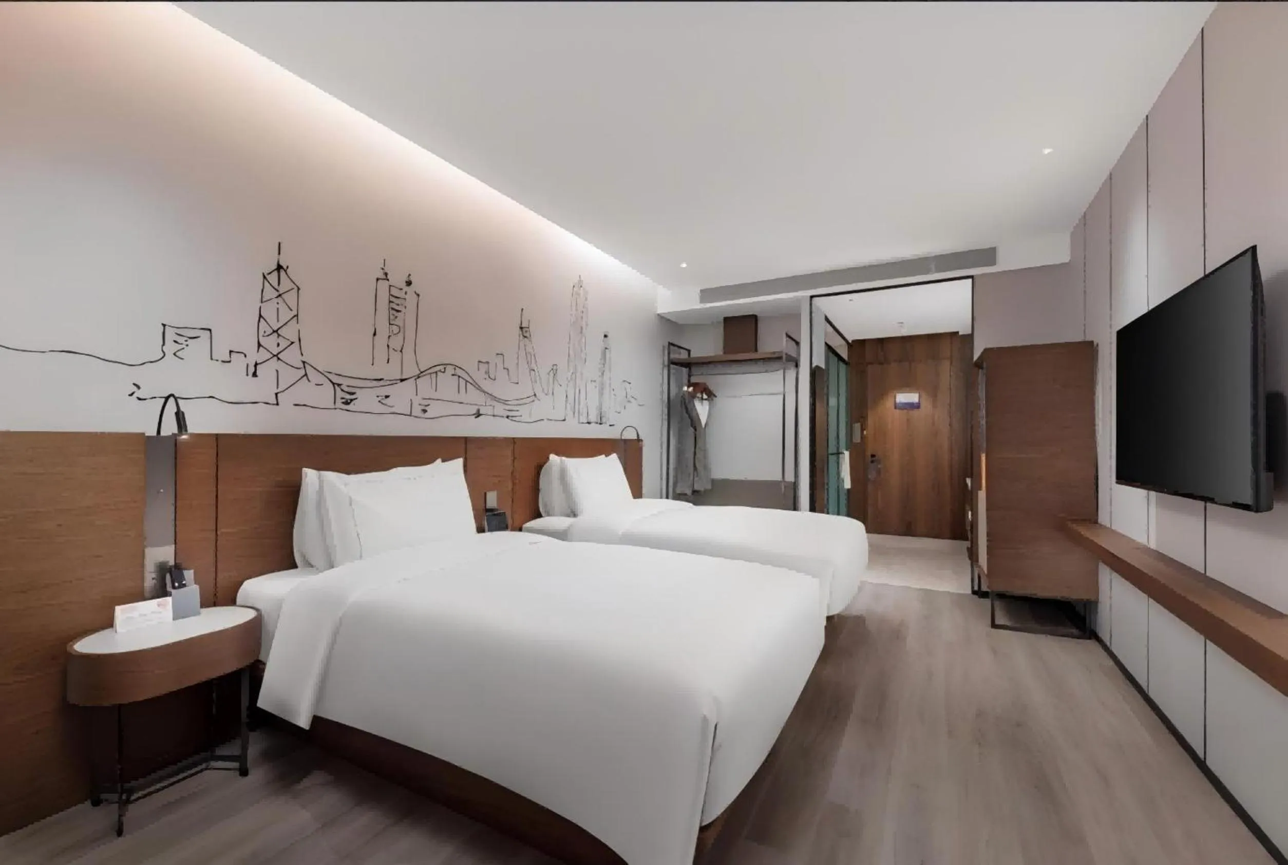 Property building, Bed in UrCove By Hyatt ShenZhen Futian Port