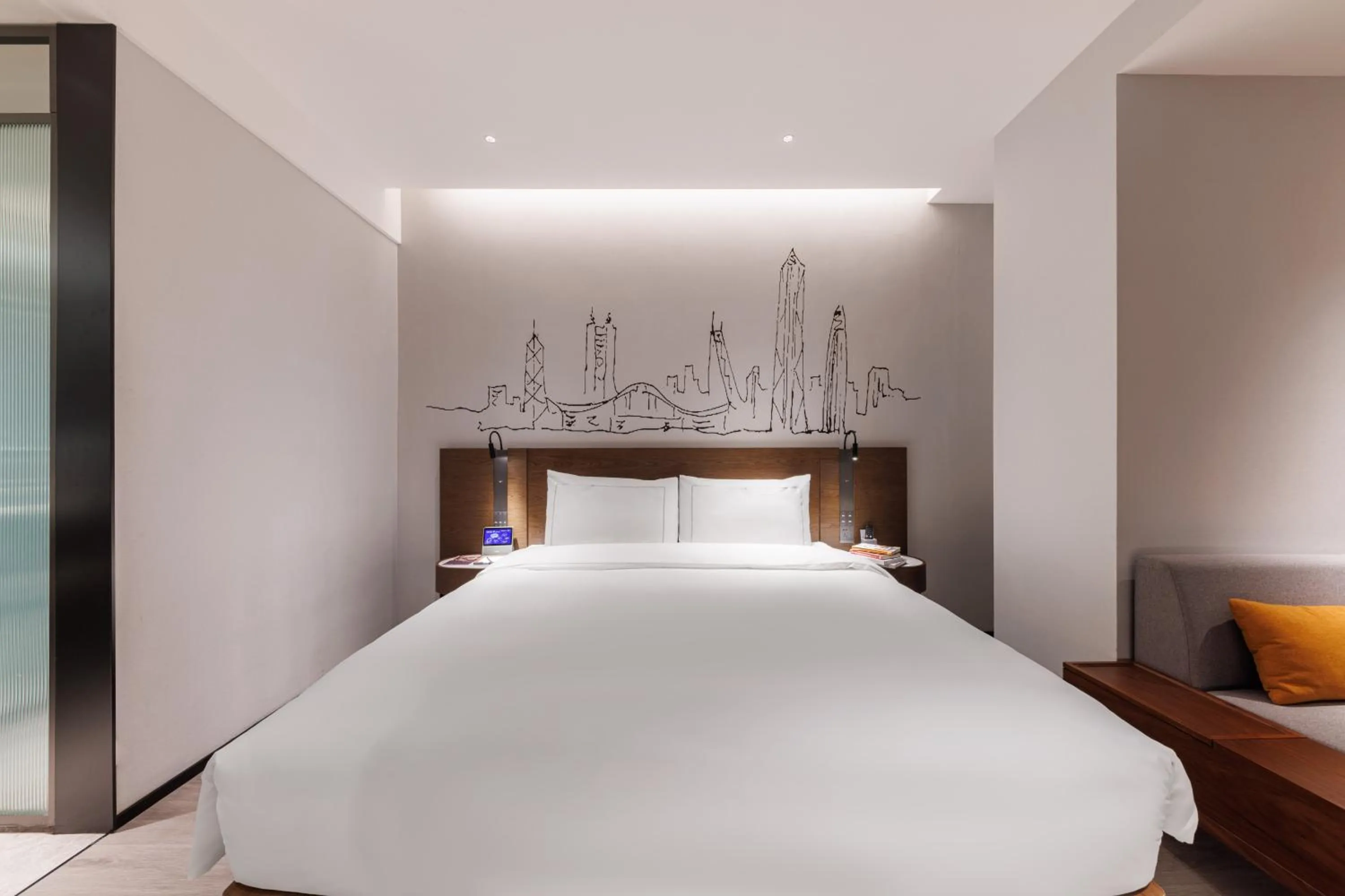 Bed in UrCove By Hyatt ShenZhen Futian Port