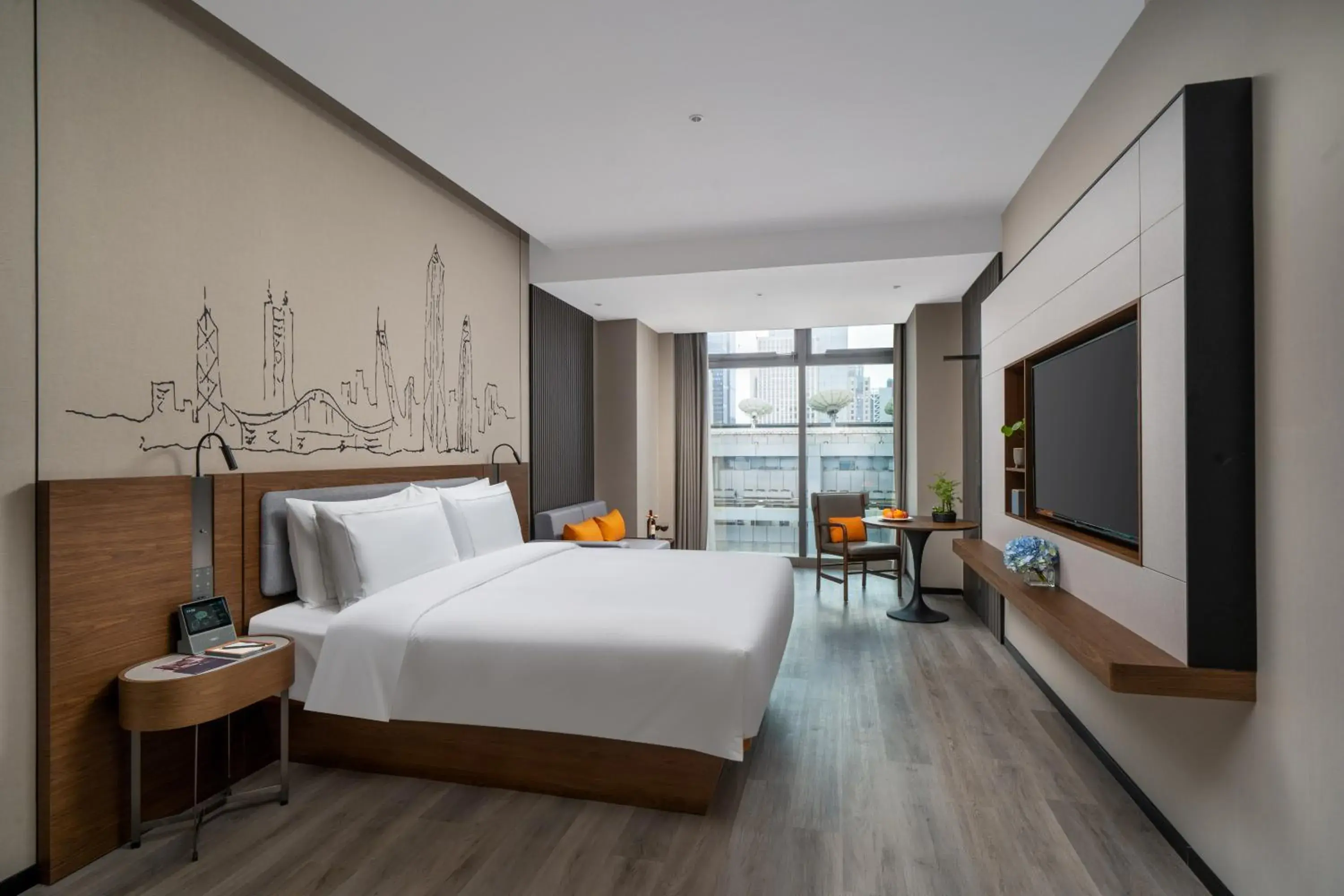 Deluxe King Room in UrCove by HYATT Futian CBD-毗邻福田站和星河COCO Park 尊享免费迷你吧 Deluxe King Room in UrCove by HYATT Futian CBD-毗邻福田站和星河COCO Park 尊享免费迷你吧