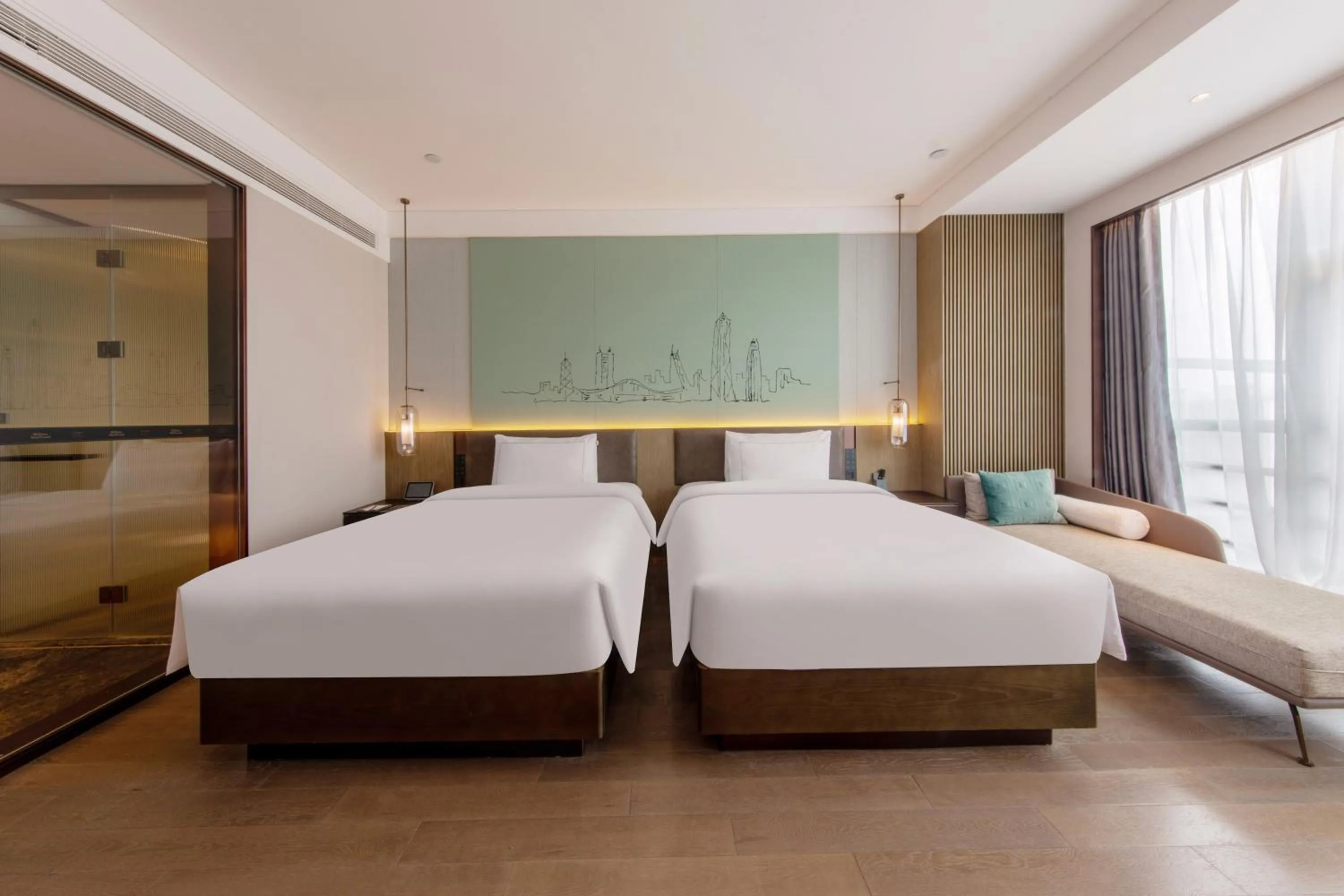 Bed in UrCove by HYATT Shenzhen Luohu