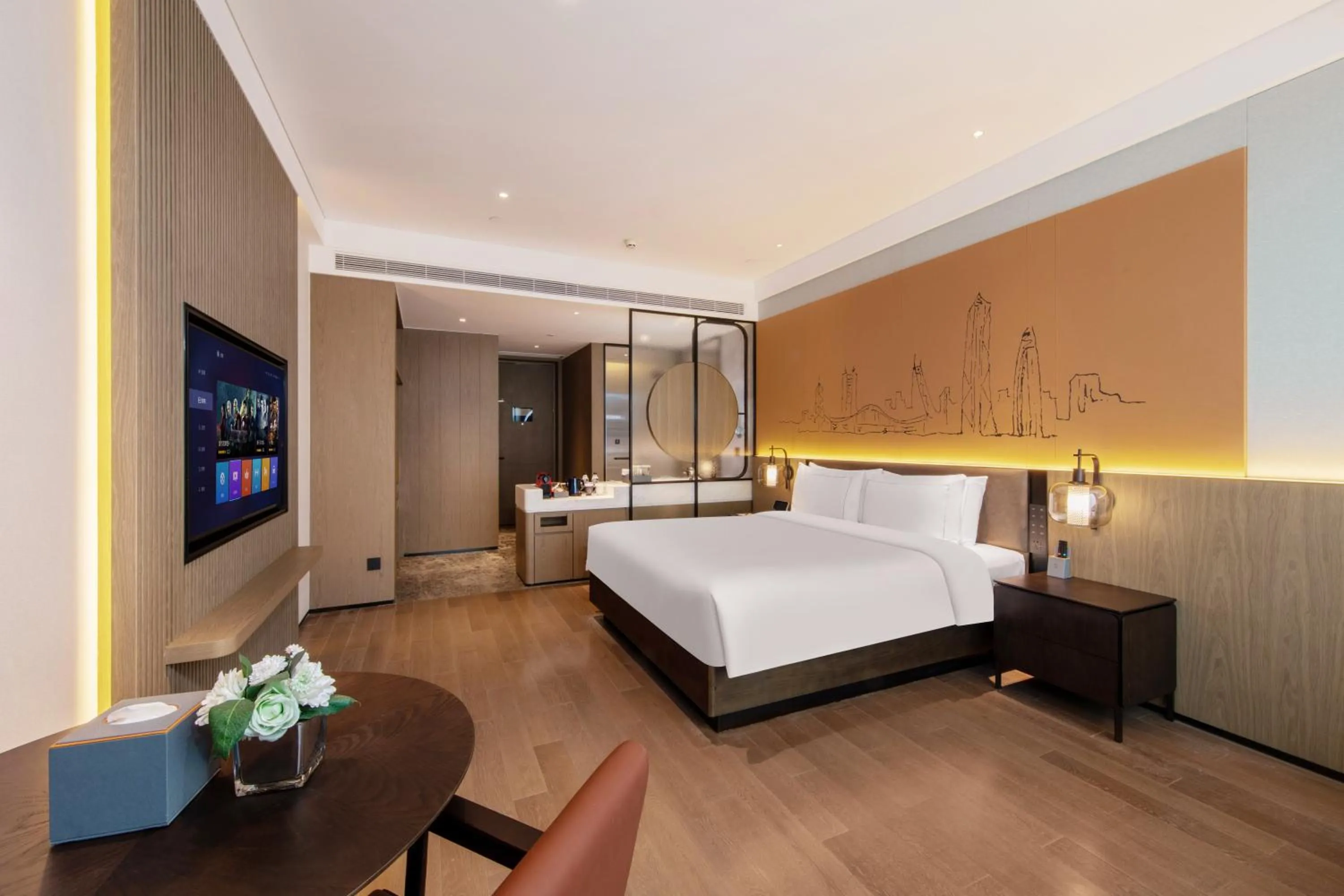 Photo of the whole room, Bed in UrCove by HYATT Shenzhen Luohu