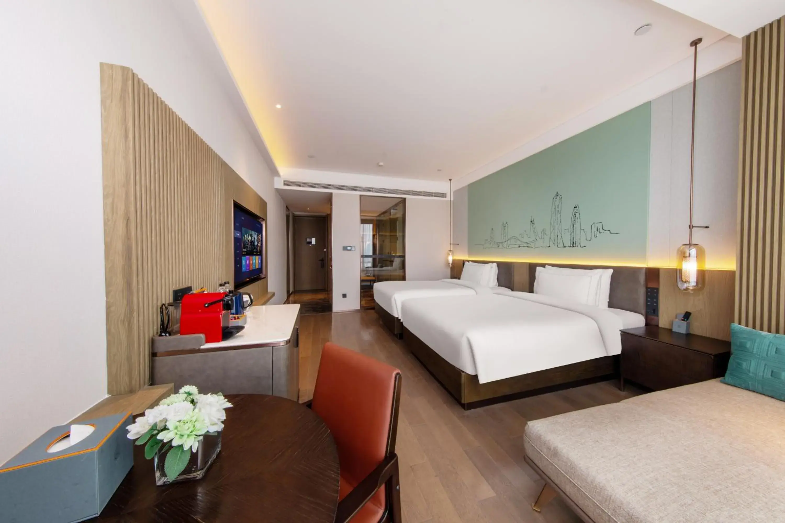 Deluxe Twin Room in UrCove by HYATT Shenzhen Luohu Deluxe Twin Room in UrCove by HYATT Shenzhen Luohu