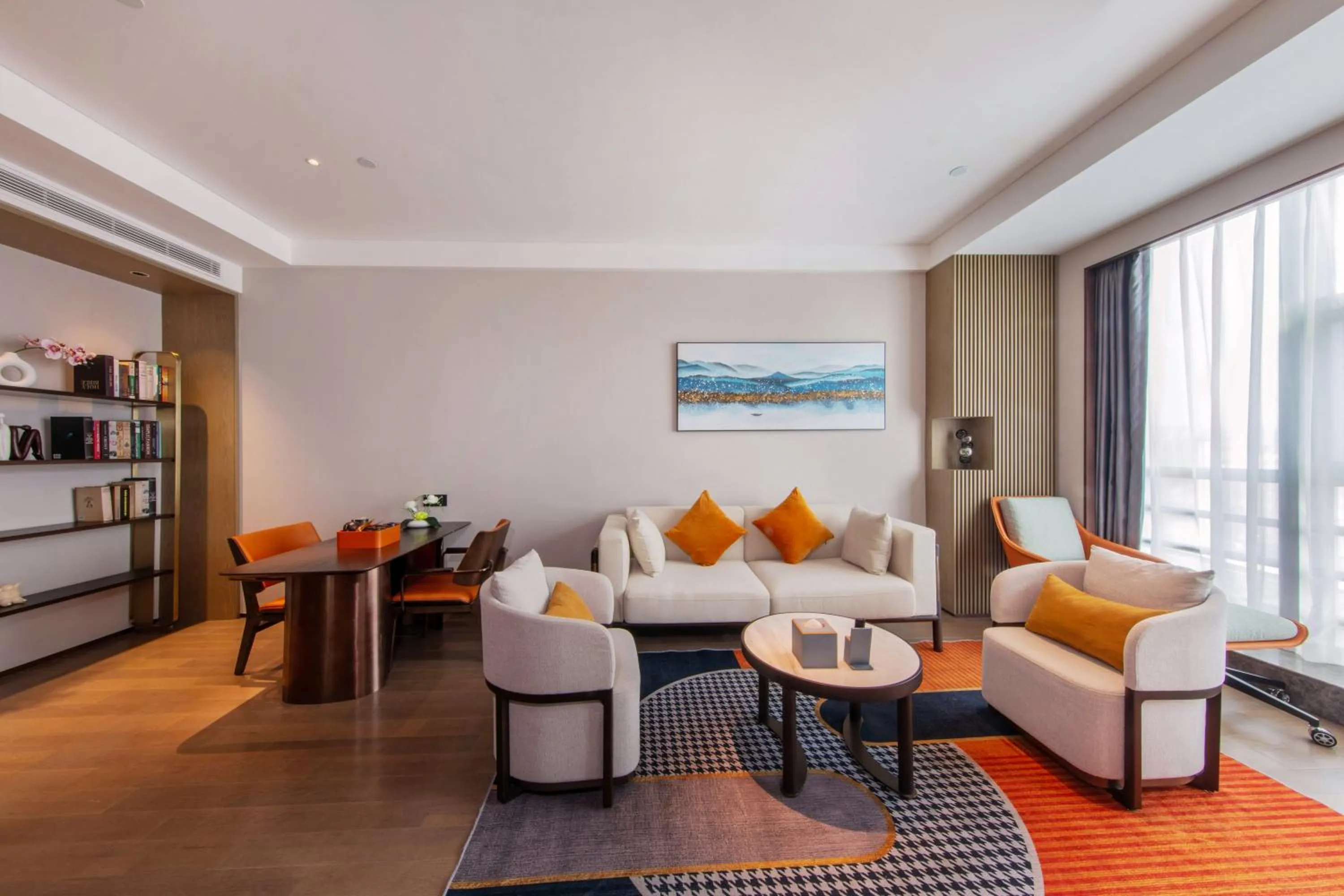 Living room in UrCove by HYATT Shenzhen Luohu