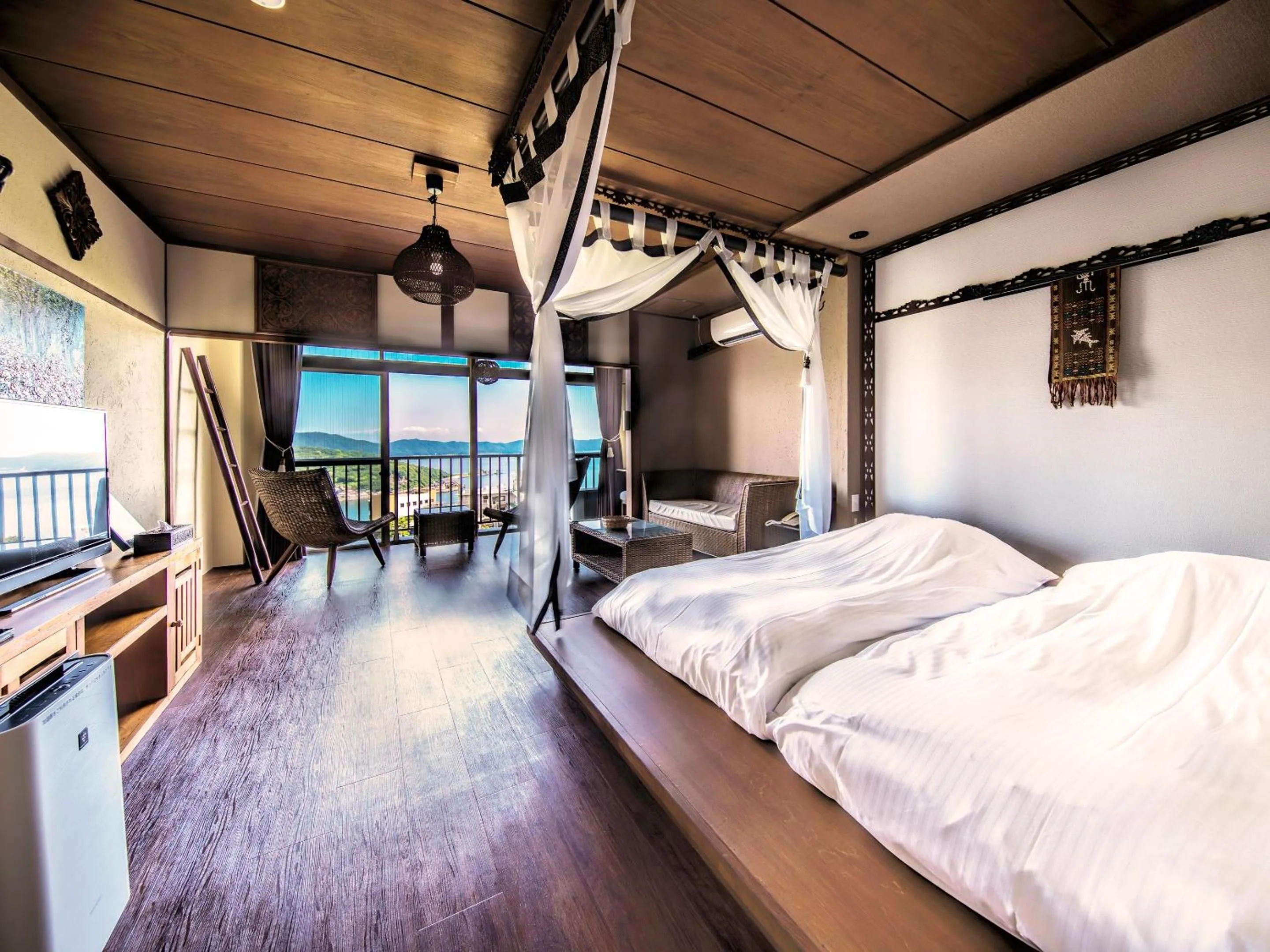 Bed in Bali Resort SAYA no Kaze