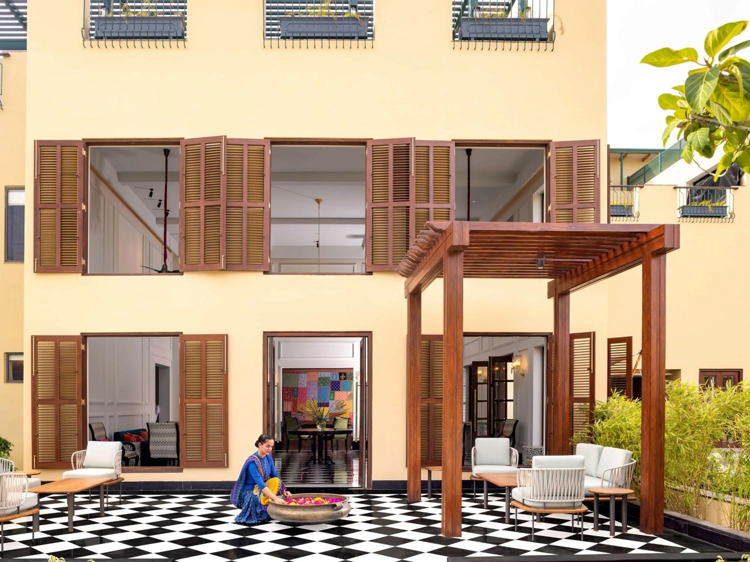 Patio in Radisson Blu Resort Kumbhalgarh