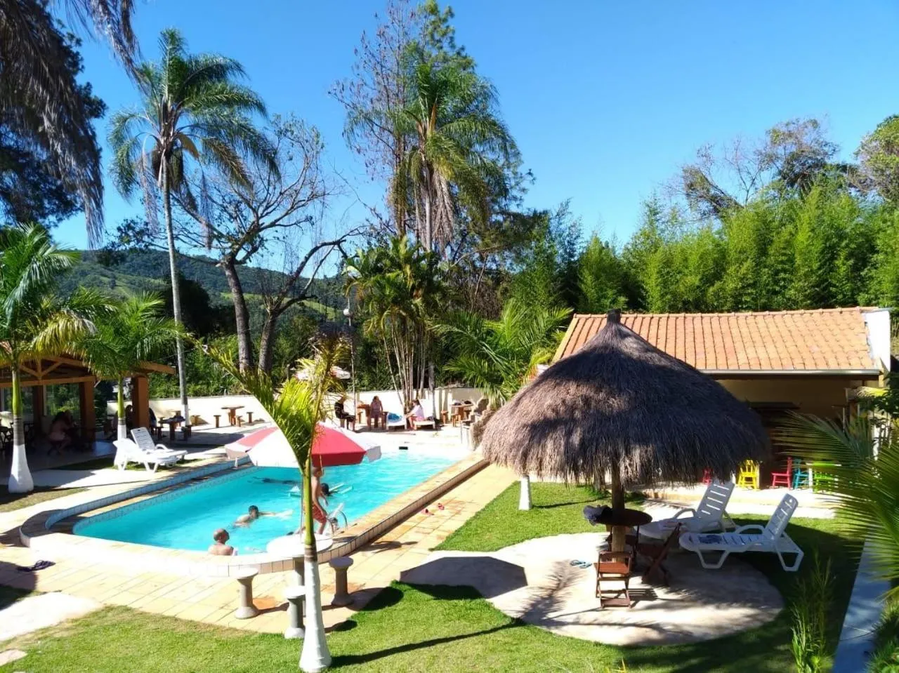 Pool view in Pousada Pé da Serra