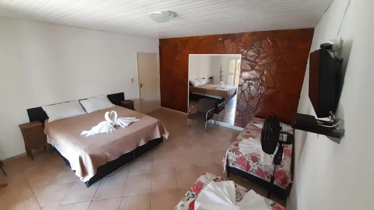 Bed in Pousada Pé da Serra