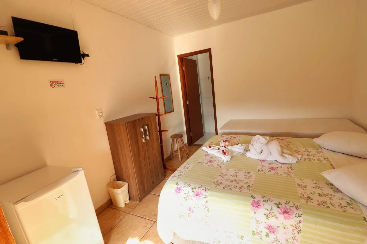 Bed in Pousada Pé da Serra