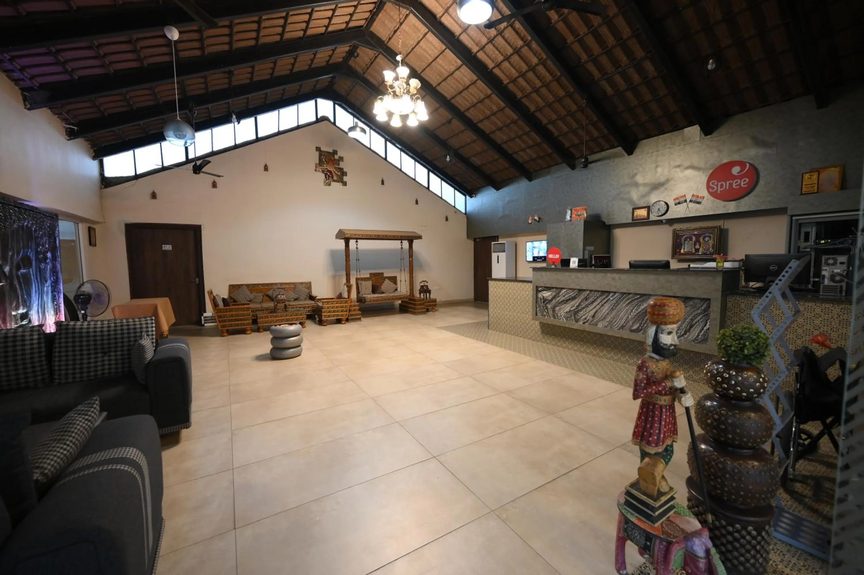 Lobby or reception in Spree One Resort And Convention Annavaram