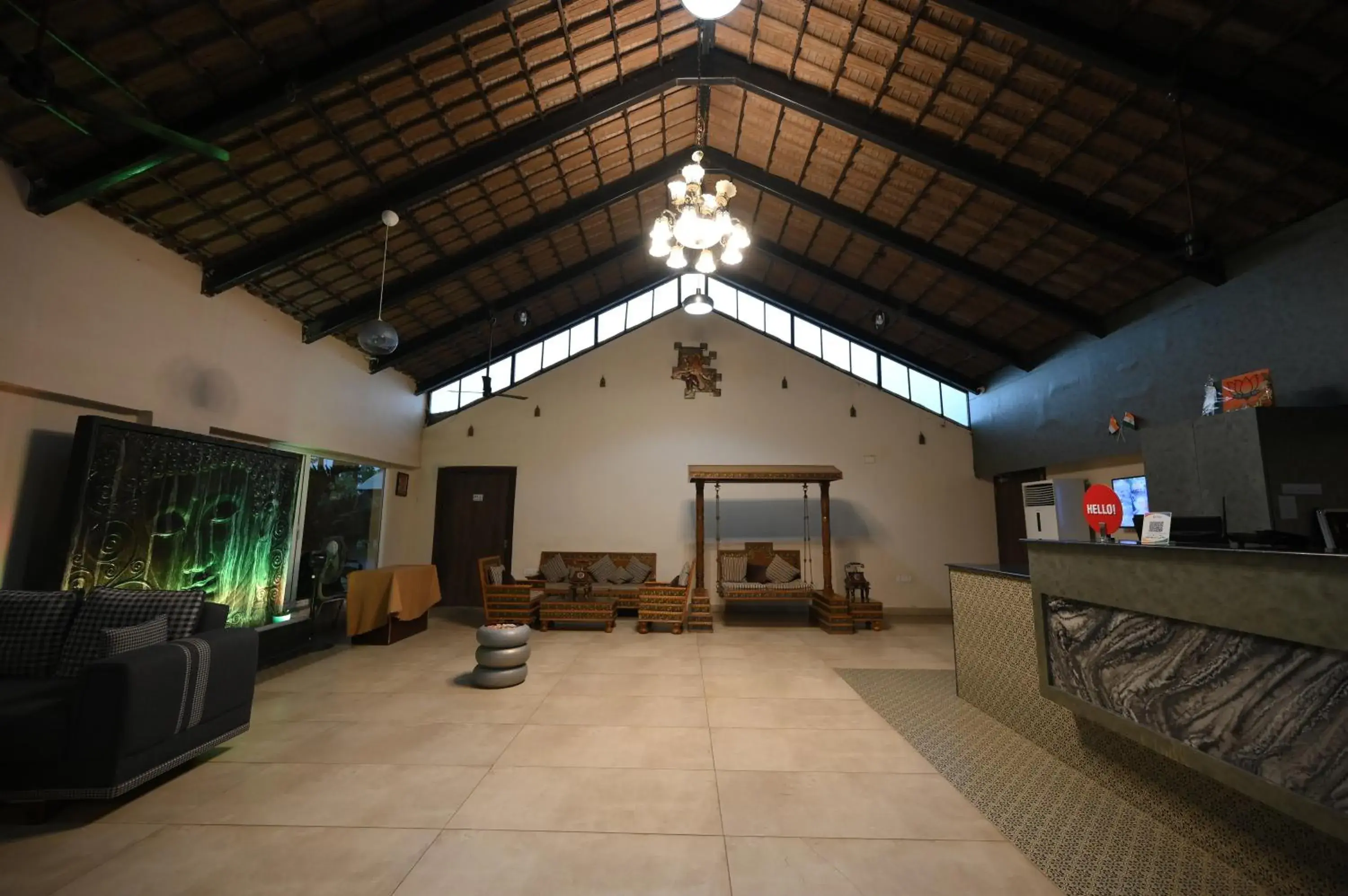 Lobby or reception in Spree One Resort And Convention Annavaram Lobby or reception in Spree One Resort And Convention Annavaram