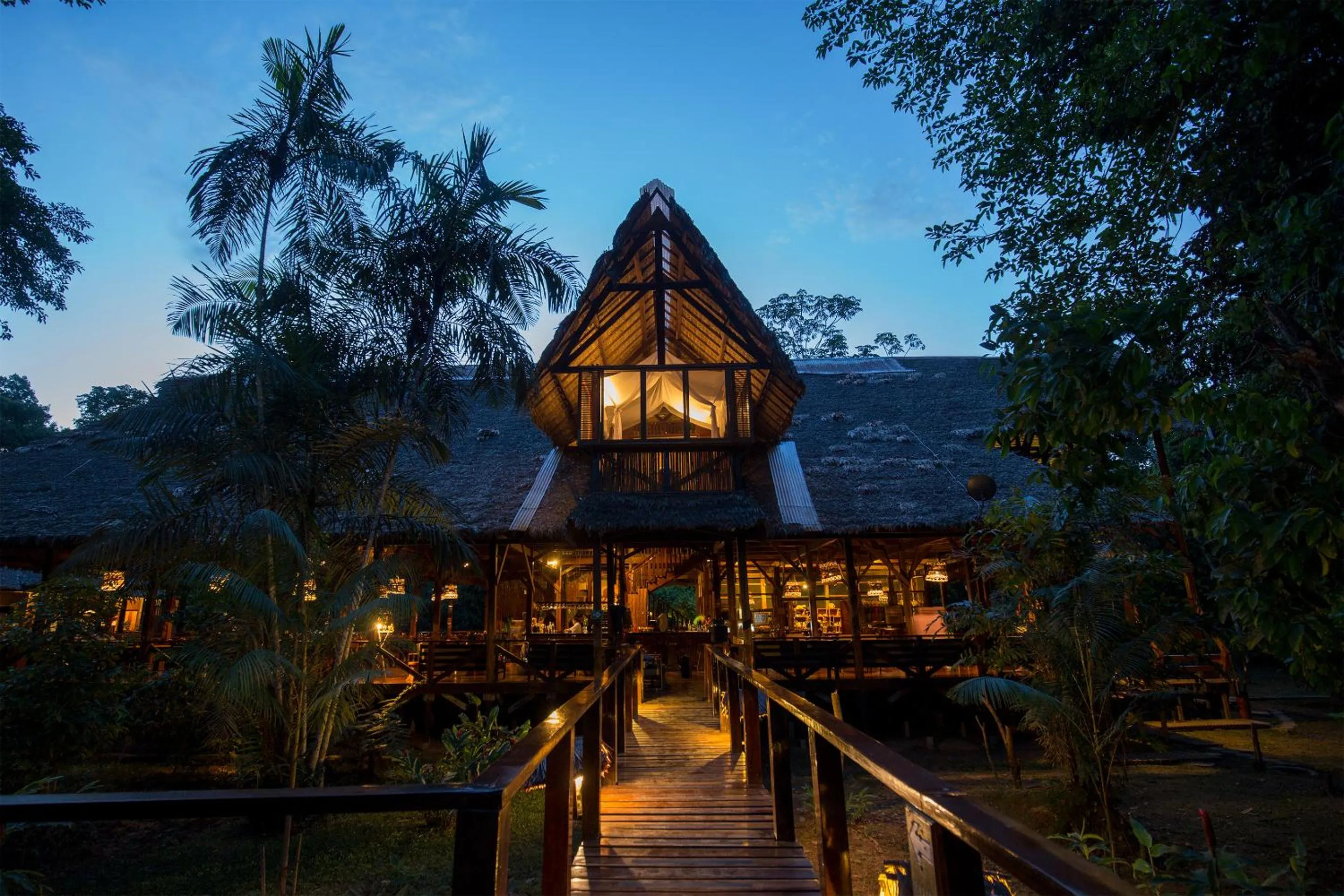 Facade/entrance in Refugio Amazonas Lodge