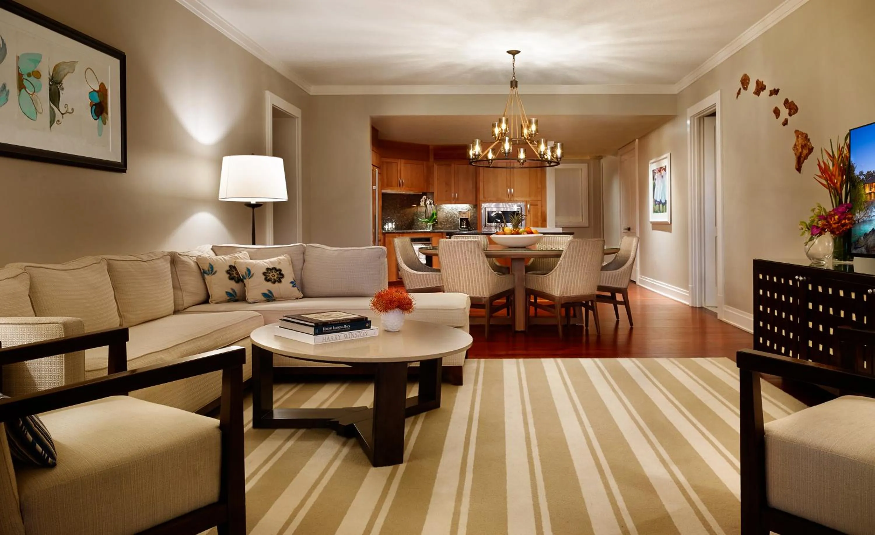 Living room in Montage Kapalua Bay