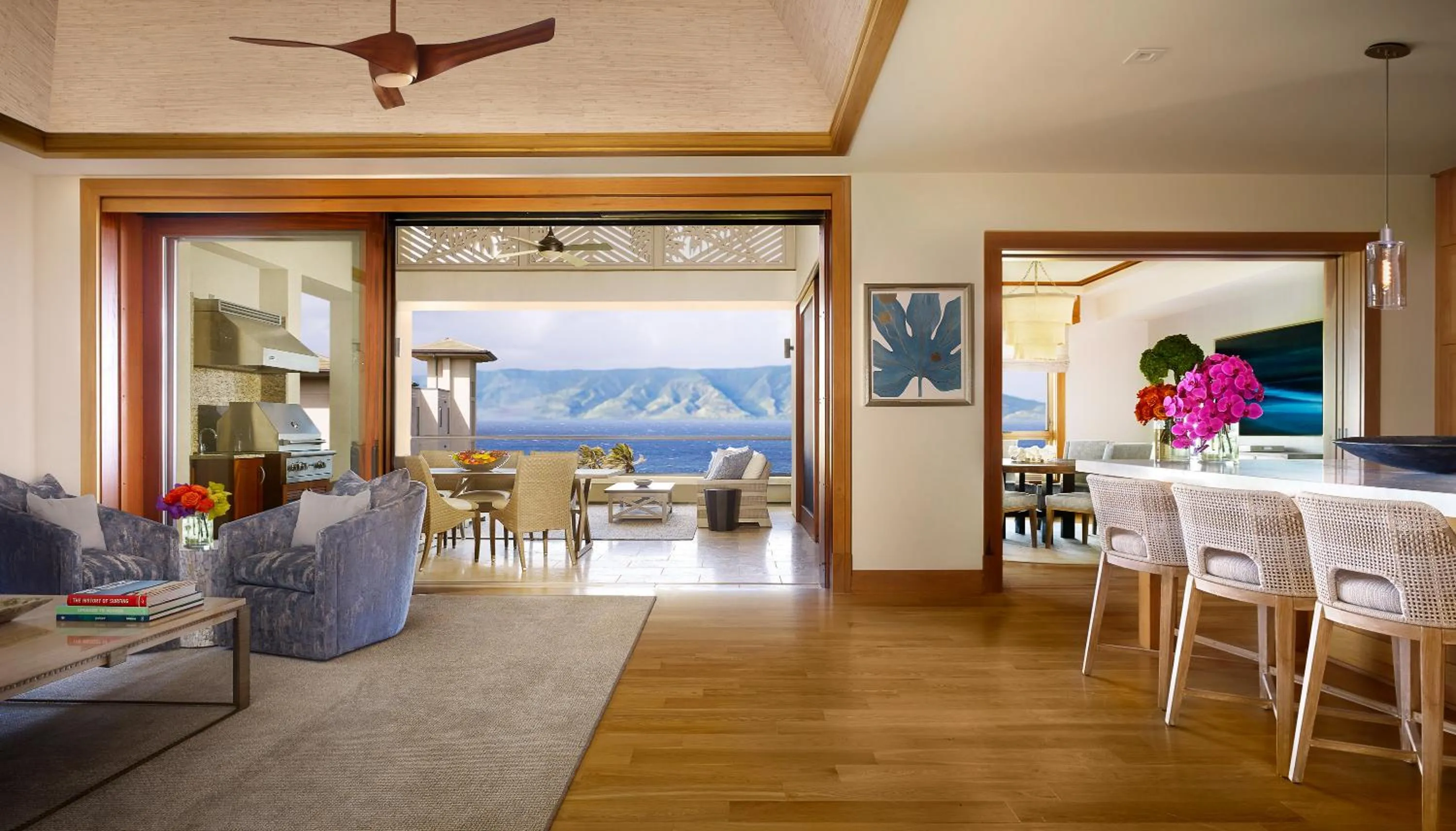 Living room in Montage Kapalua Bay