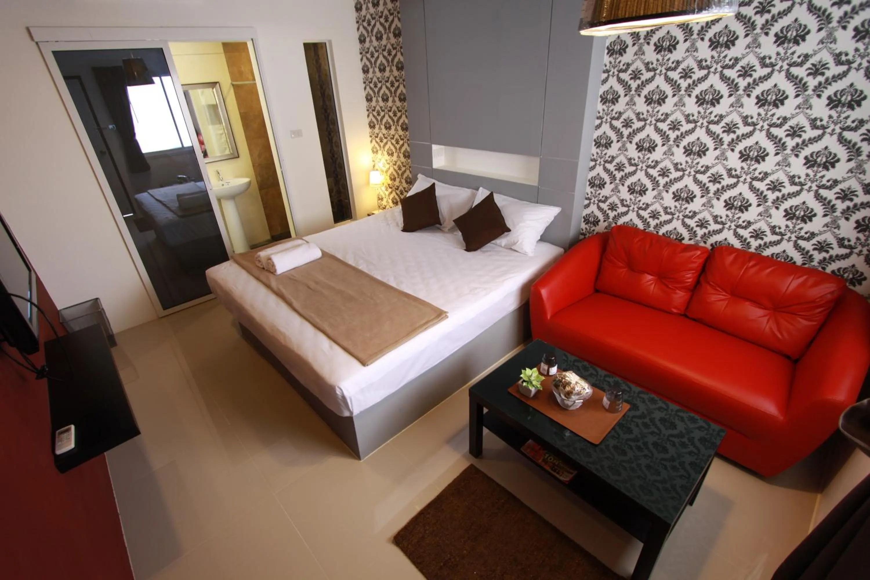 Decorative detail, Bed in Bearing 26 Hotel