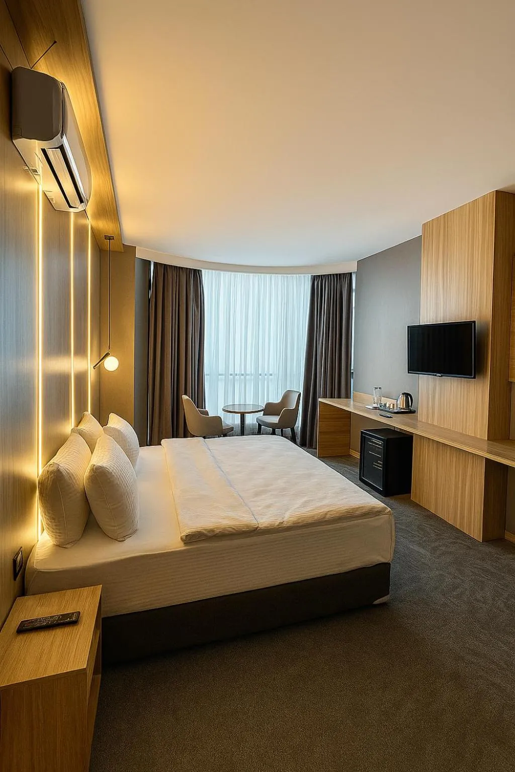 Bed in Royal Mass Airport Business Hotel