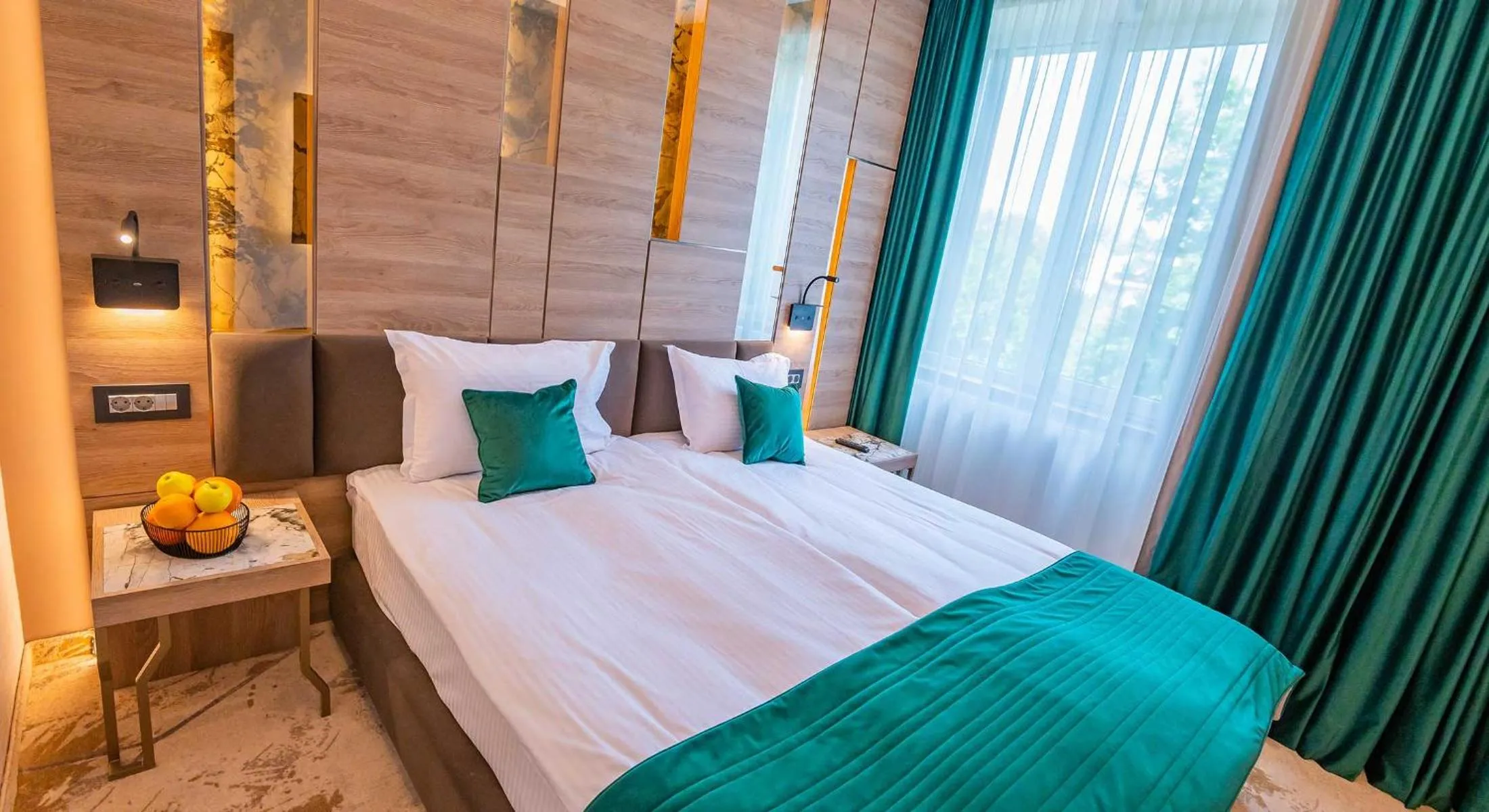 Bed in Hotel Codrişor