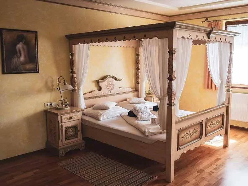 Bed in Hétkúti Wellness Hotel