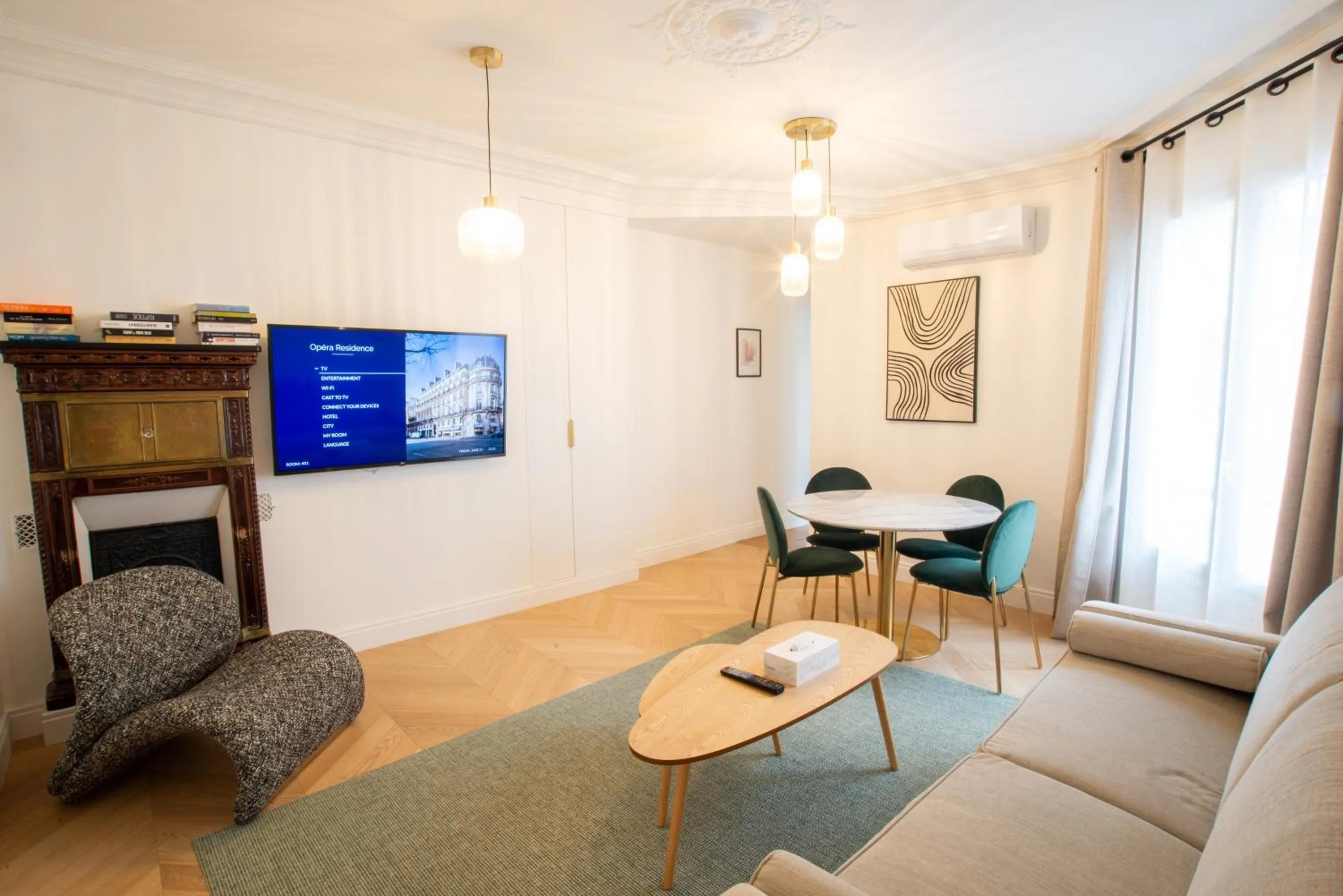 Living room in Quartier Libre Madeleine