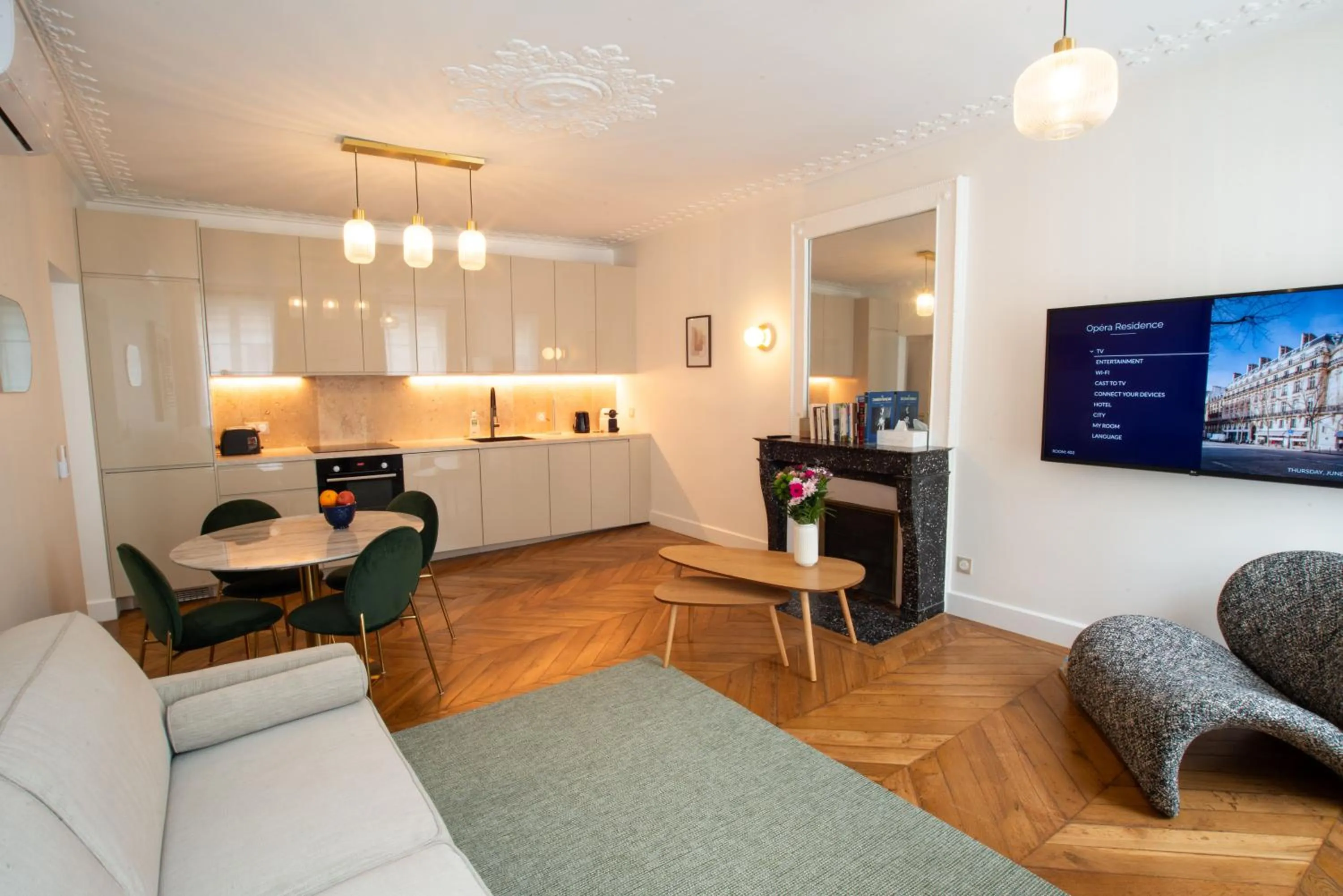 Living room in Quartier Libre Madeleine